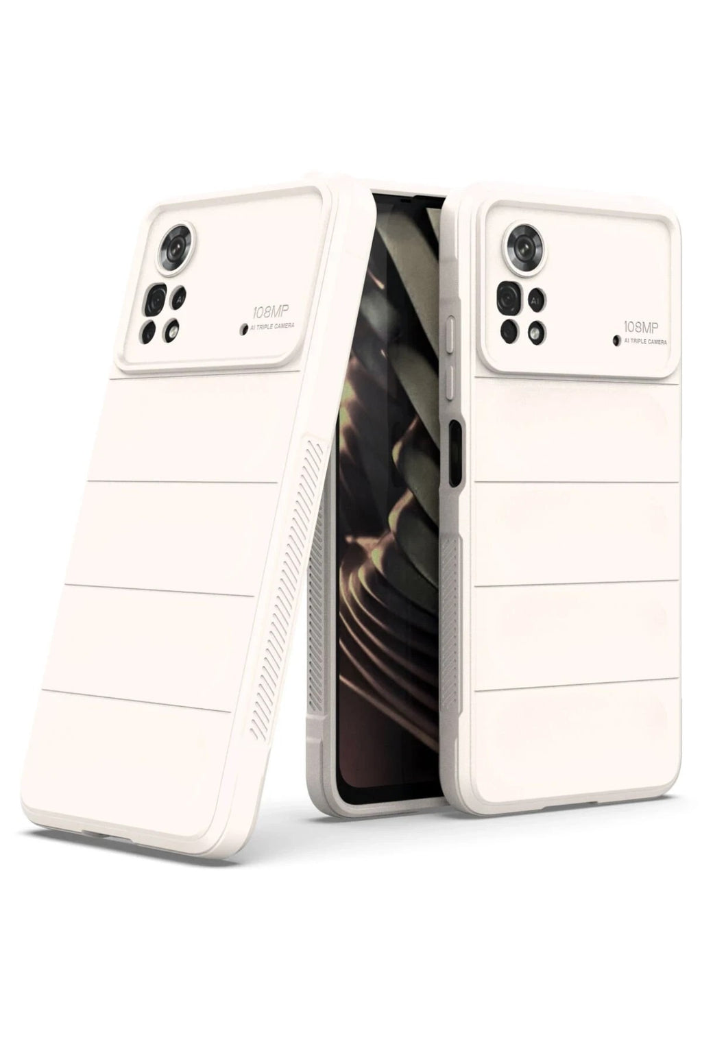 Mey İthalat® Poco X4 Pro 5G Kılıf Optimum Silikon - Krem