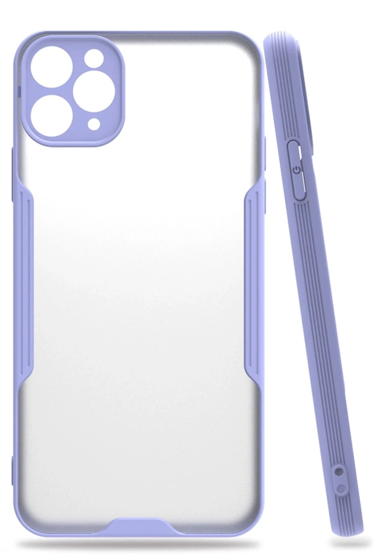 Mey İthalat® iPhone 11 Pro Kılıf Platin Silikon - Lila