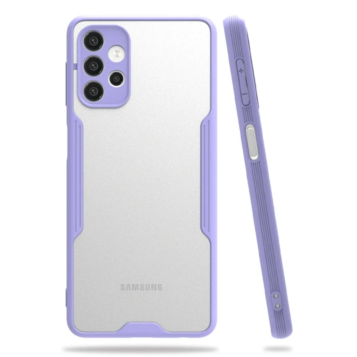 Mey İthalat® Samsung Galaxy A72 Kılıf Platin Silikon - Lila