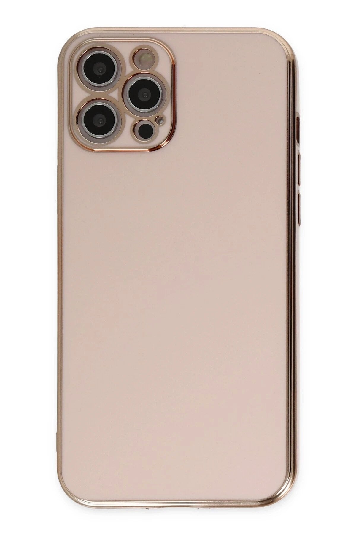 Mey İthalat® iPhone 12 Pro Kılıf Volet Silikon - Pembe