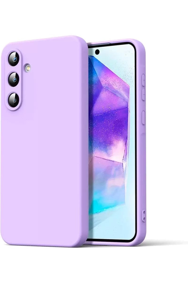 Mey İthalat® Samsung Galaxy A16 5G Kılıf Nano içi Kadife Silikon - Lila