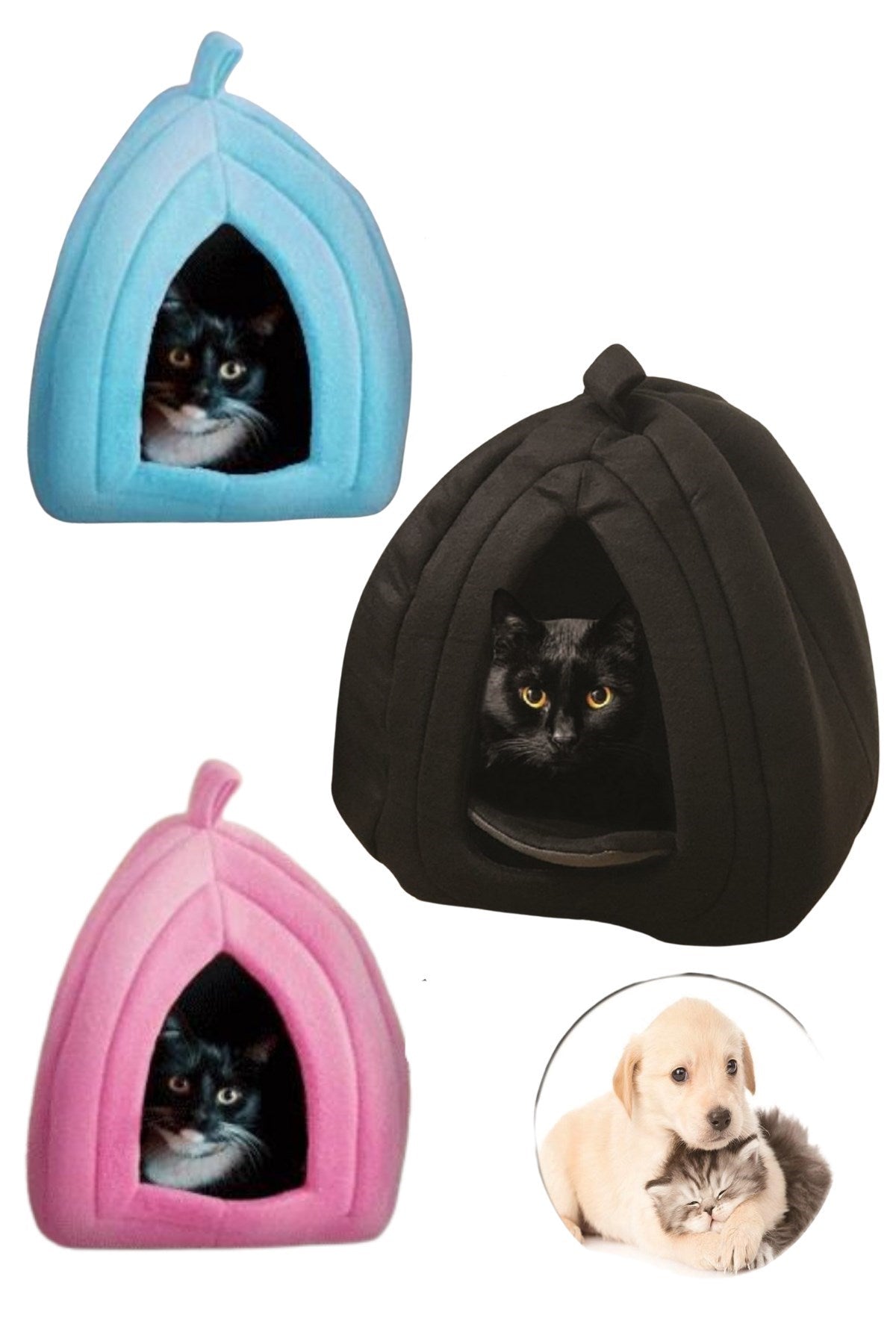 Pet Hut Polar Kedi ve Köpek Yatağı - Mavi
