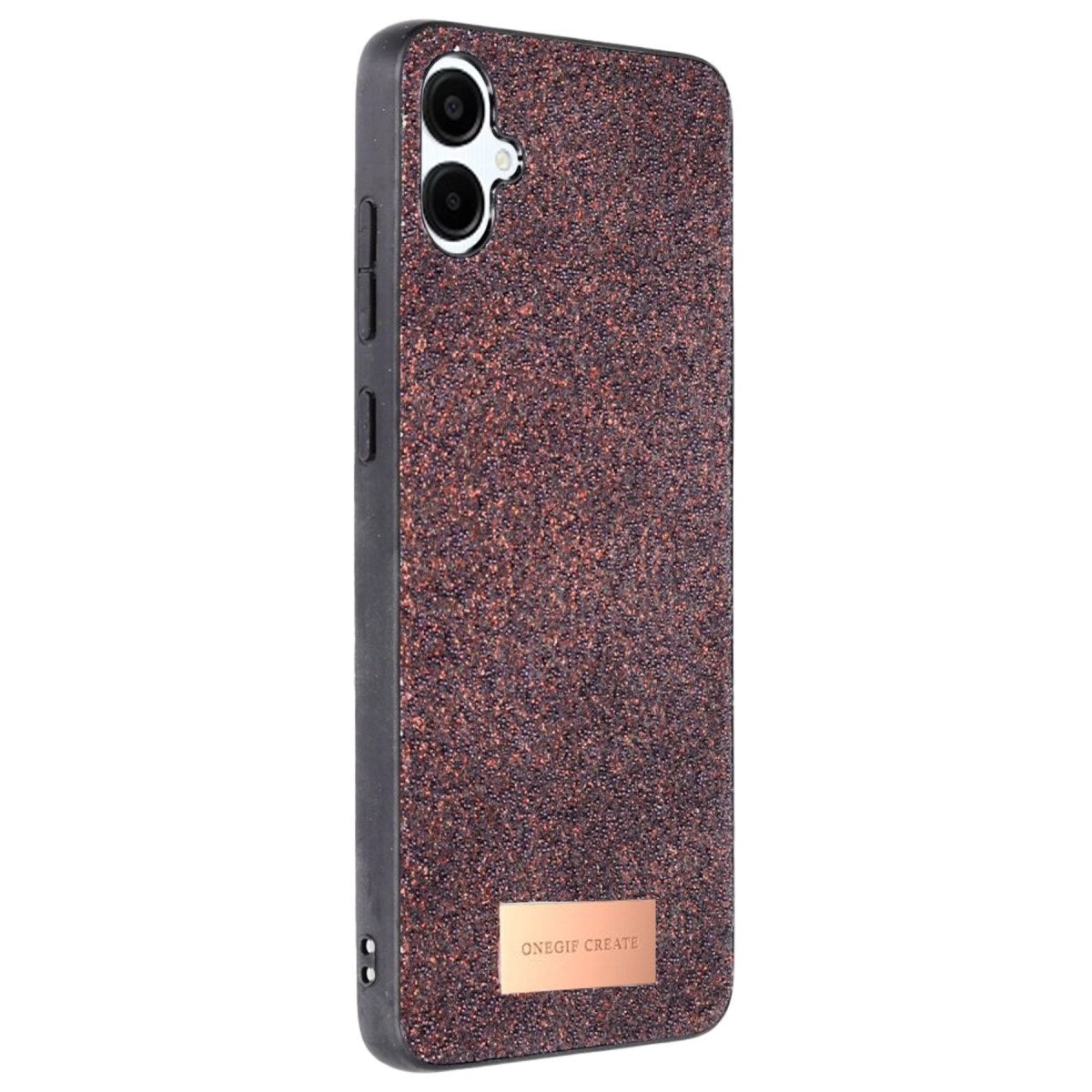 Mey İthalat® Samsung Galaxy A06 Bright Simli Kapak - Derin Mor