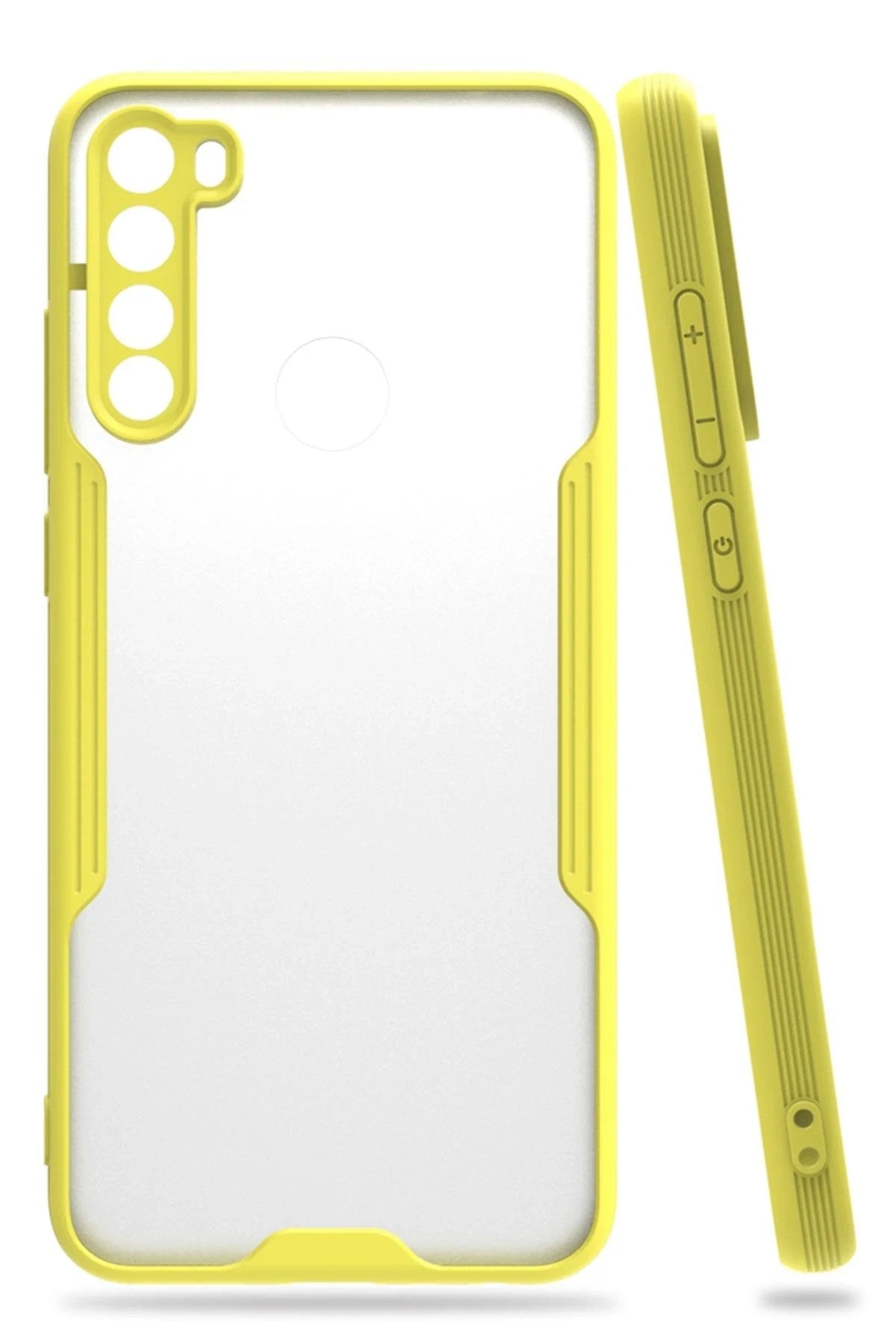 Mey İthalat® Redmi Note 8 Kılıf Platin Silikon - Sarı