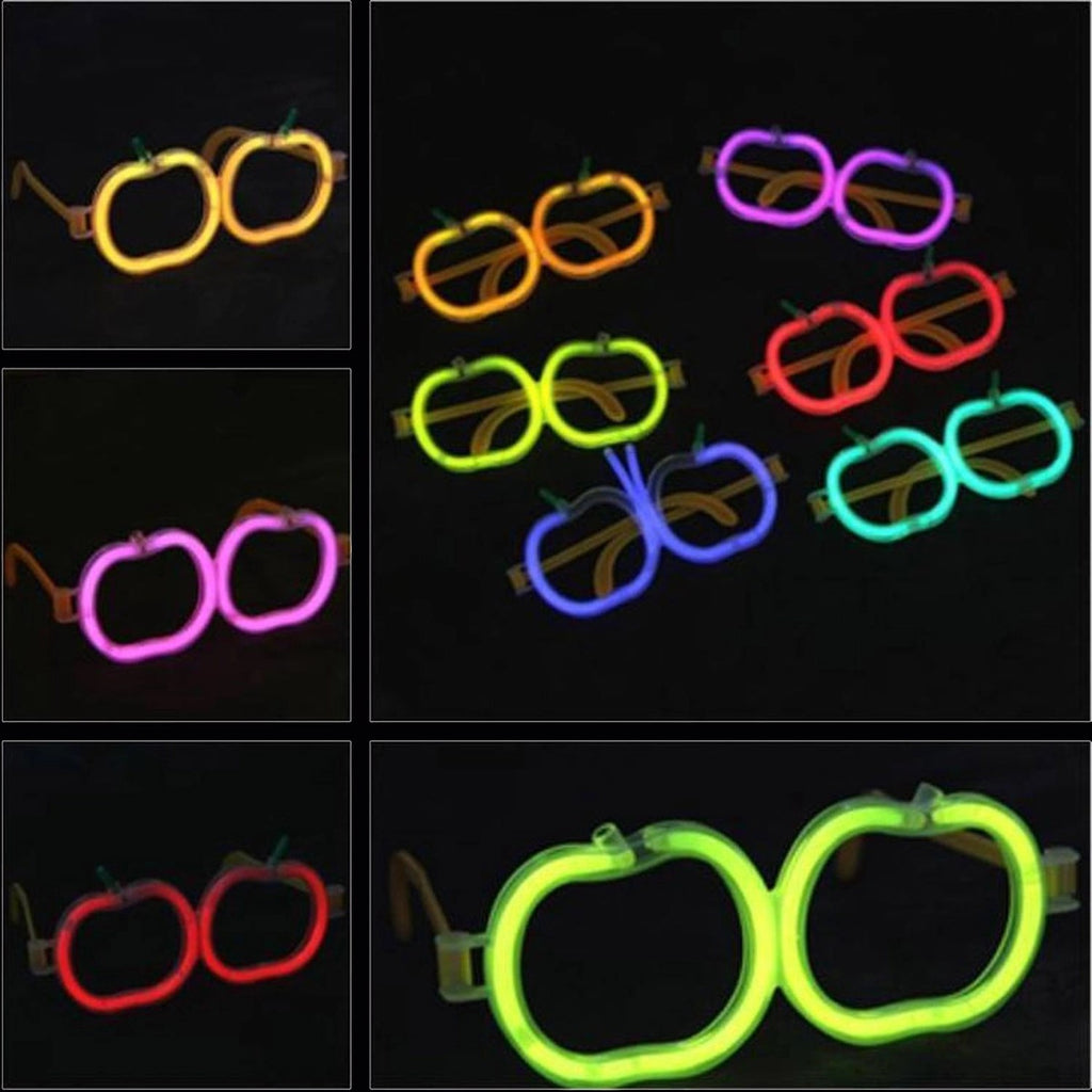Mey İthalat® Glow Elma Gözlük - Glow Partisi Gözlüğü - Glow Gözlük 12 Adet