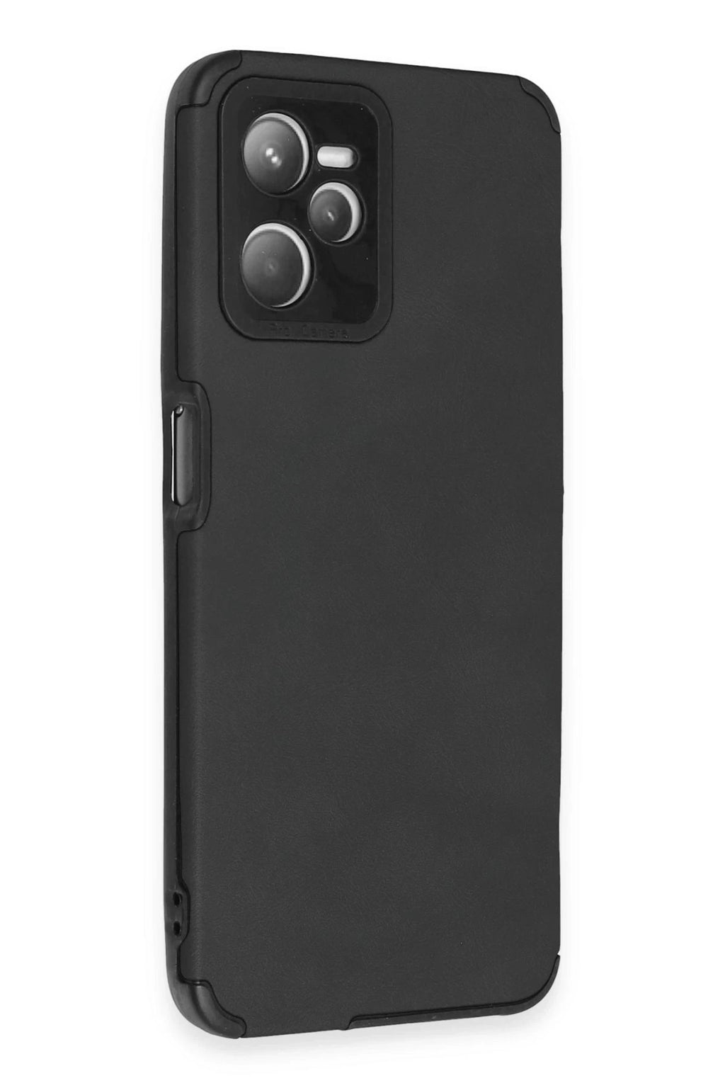 Mey İthalat® Realme C35 Kılıf Loop Deri Silikon - Siyah