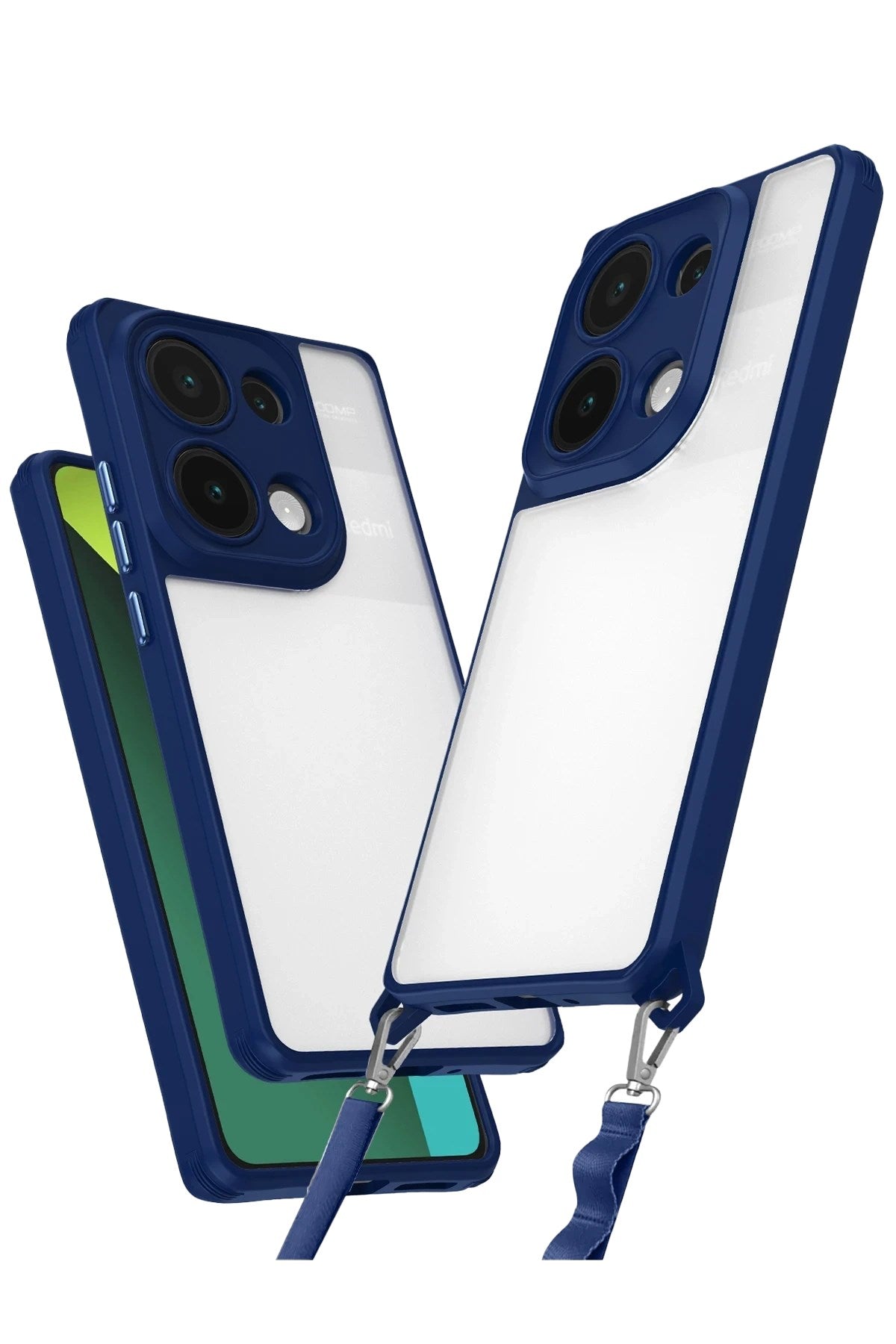 Mey İthalat® Redmi Note 13 Pro 5G Kılıf Penta Silikon Kılıf - Lacivert