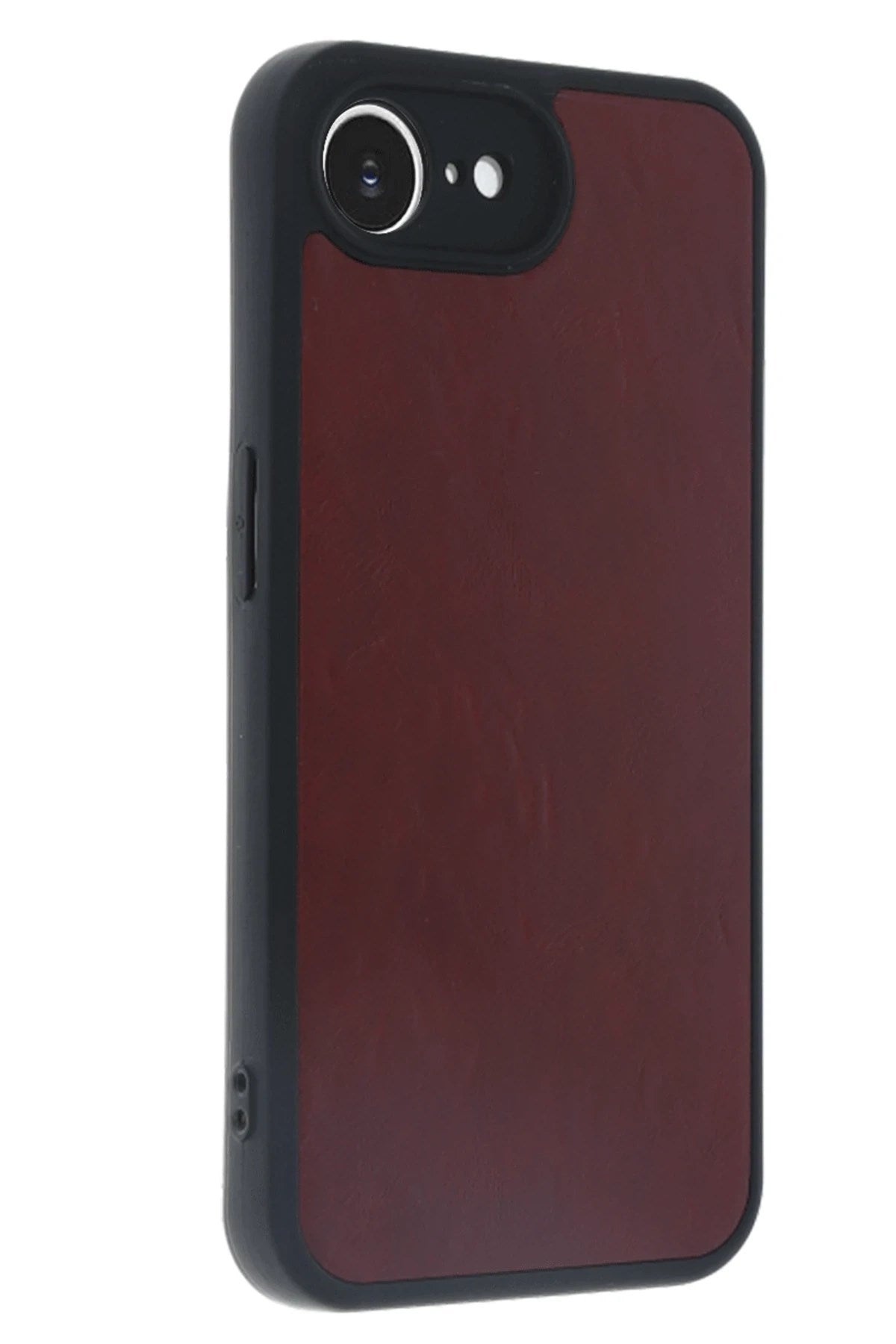 Mey İthalat® iPhone 16E Kılıf Aras Deri Kapak - Bordo