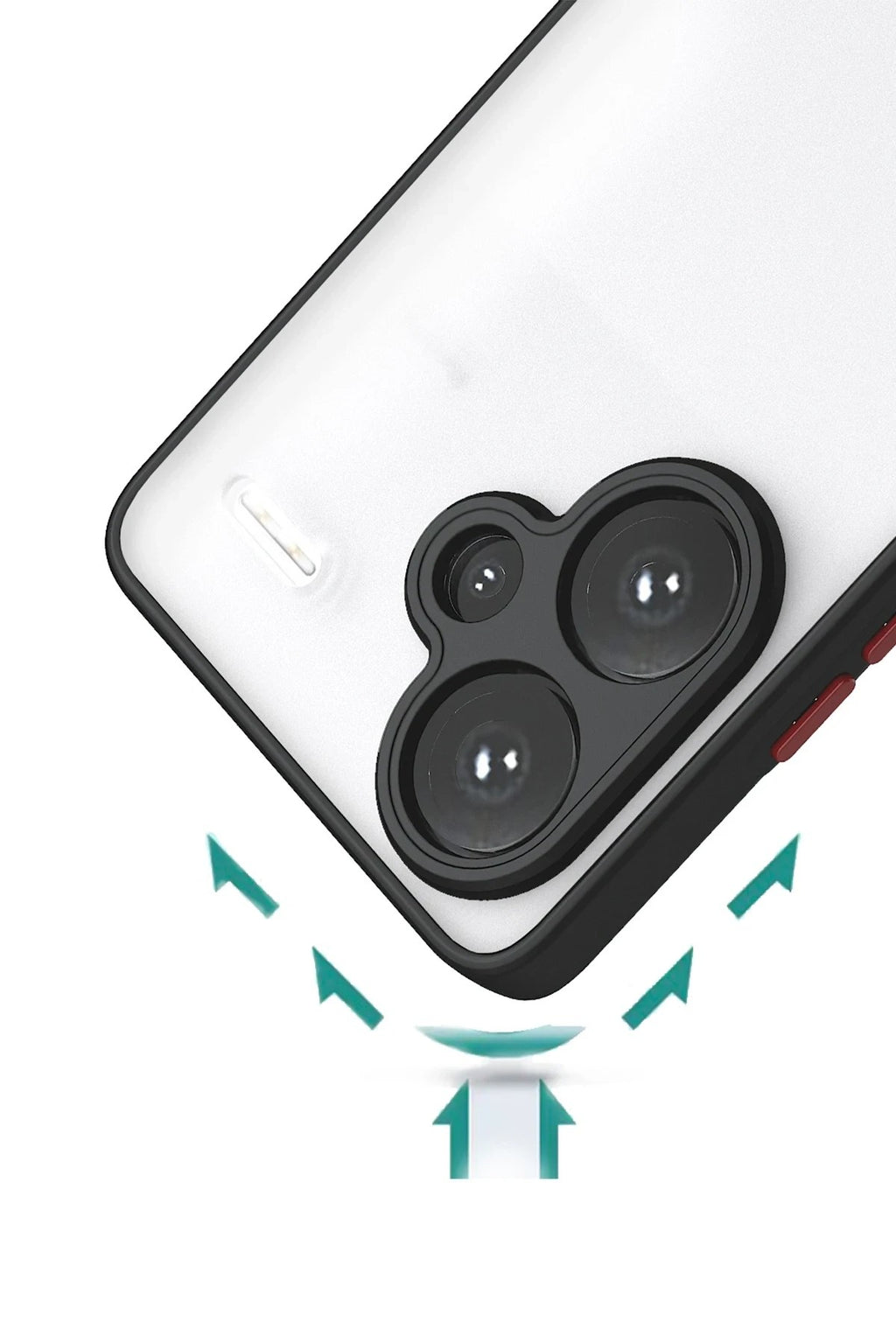 Mey İthalat® Redmi Note 13 Pro Plus Kılıf Montreal Silikon Kapak - Siyah