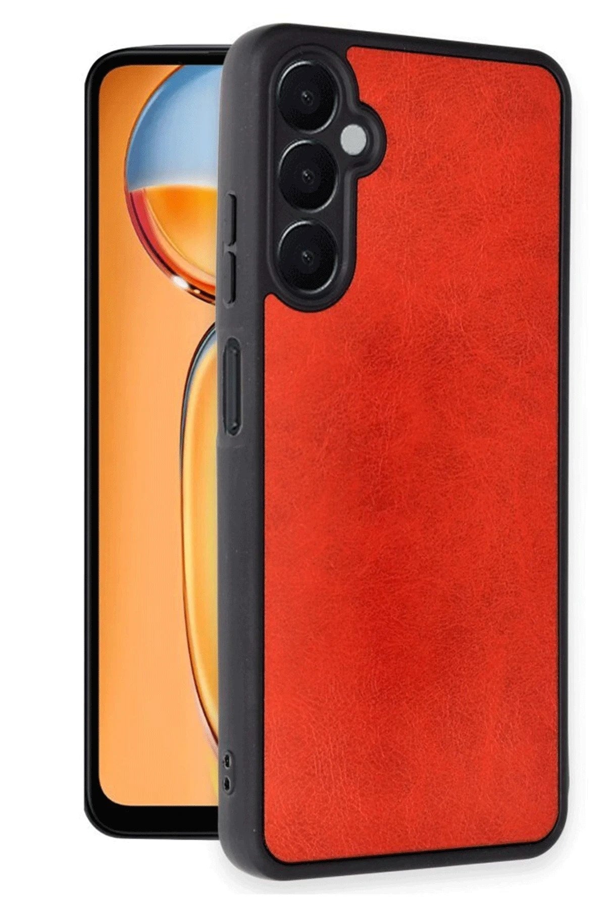 Mey İthalat® Samsung Galaxy A26 Kılıf Aras Deri Kapak - Kırmızı