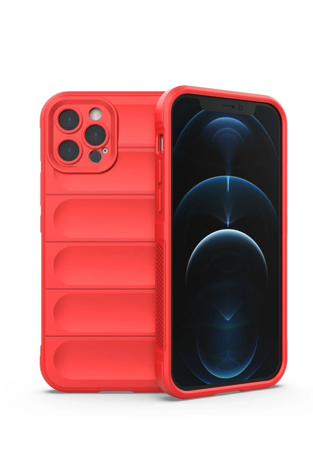 Mey İthalat® iPhone 12 Pro Max Kılıf Optimum Silikon - Kırmızı