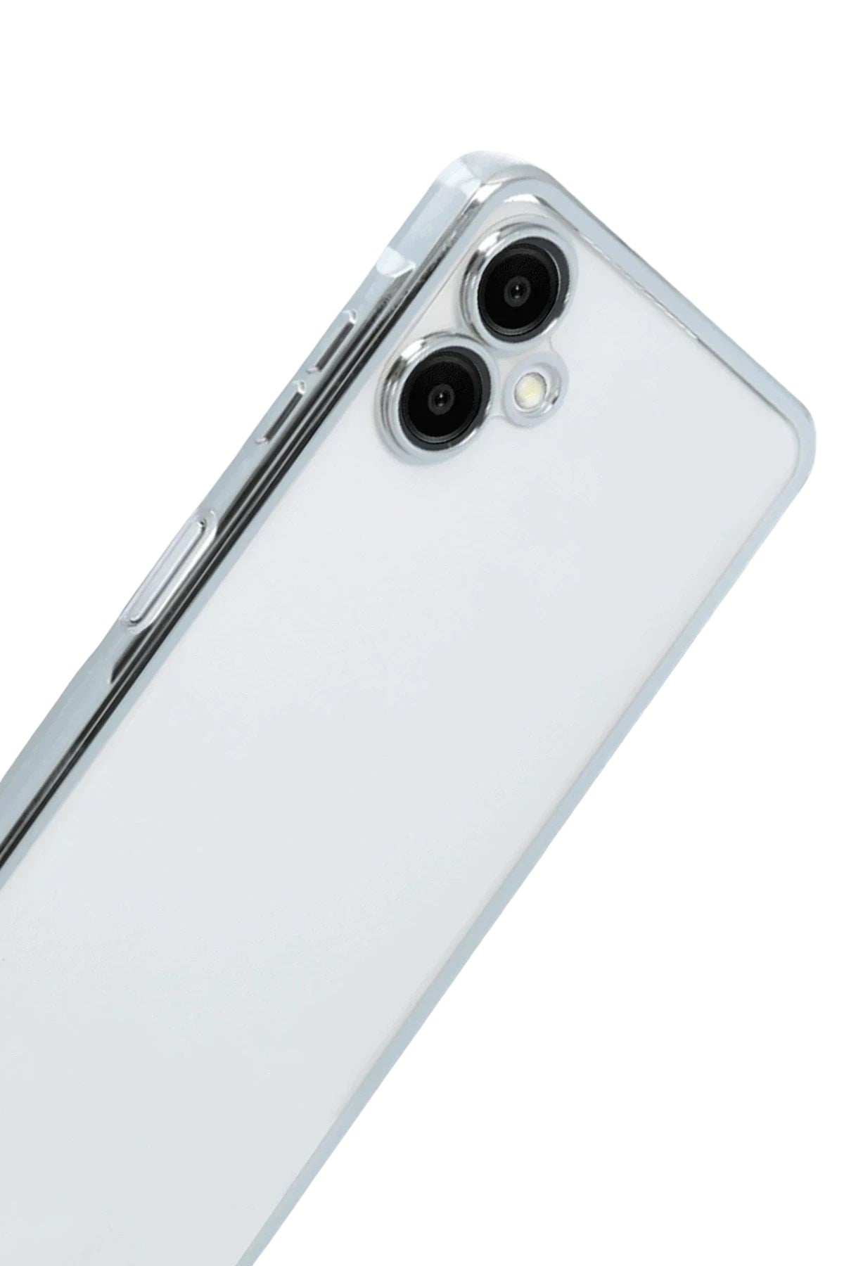 Mey İthalat® Samsung Galaxy A07 4G Lensli Silikon - Gümüş