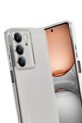 Mey İthalat® Realme C75 4G Kılıf Lensli Silikon - Gümüş