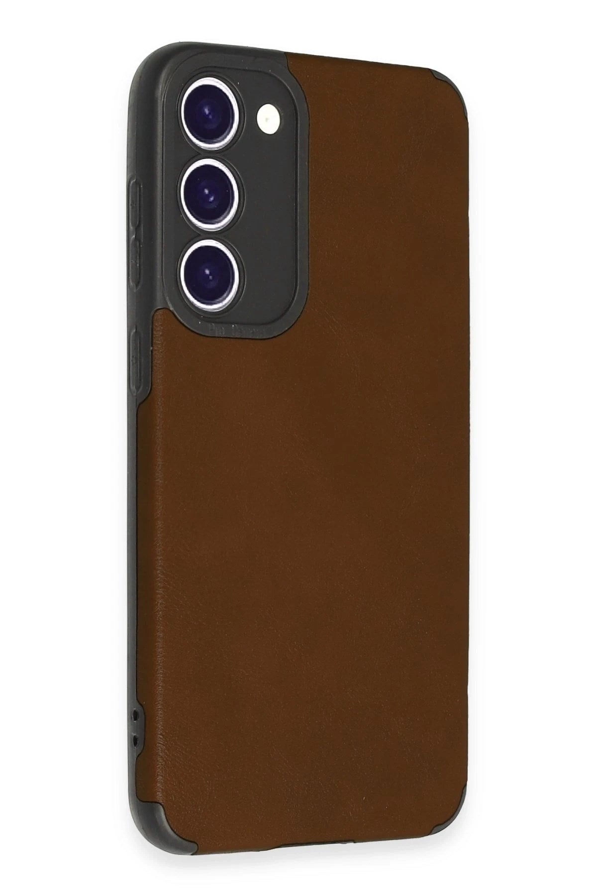Mey İthalat® Samsung Galaxy S23 Plus Kılıf Loop Deri Silikon - Kahverengi