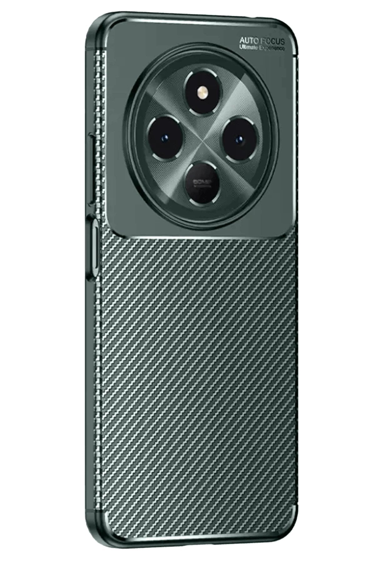 Mey İthalat® Tecno Spark 30C Kılıf Auto Focus Karbon Kapak - Koyu Yeşil