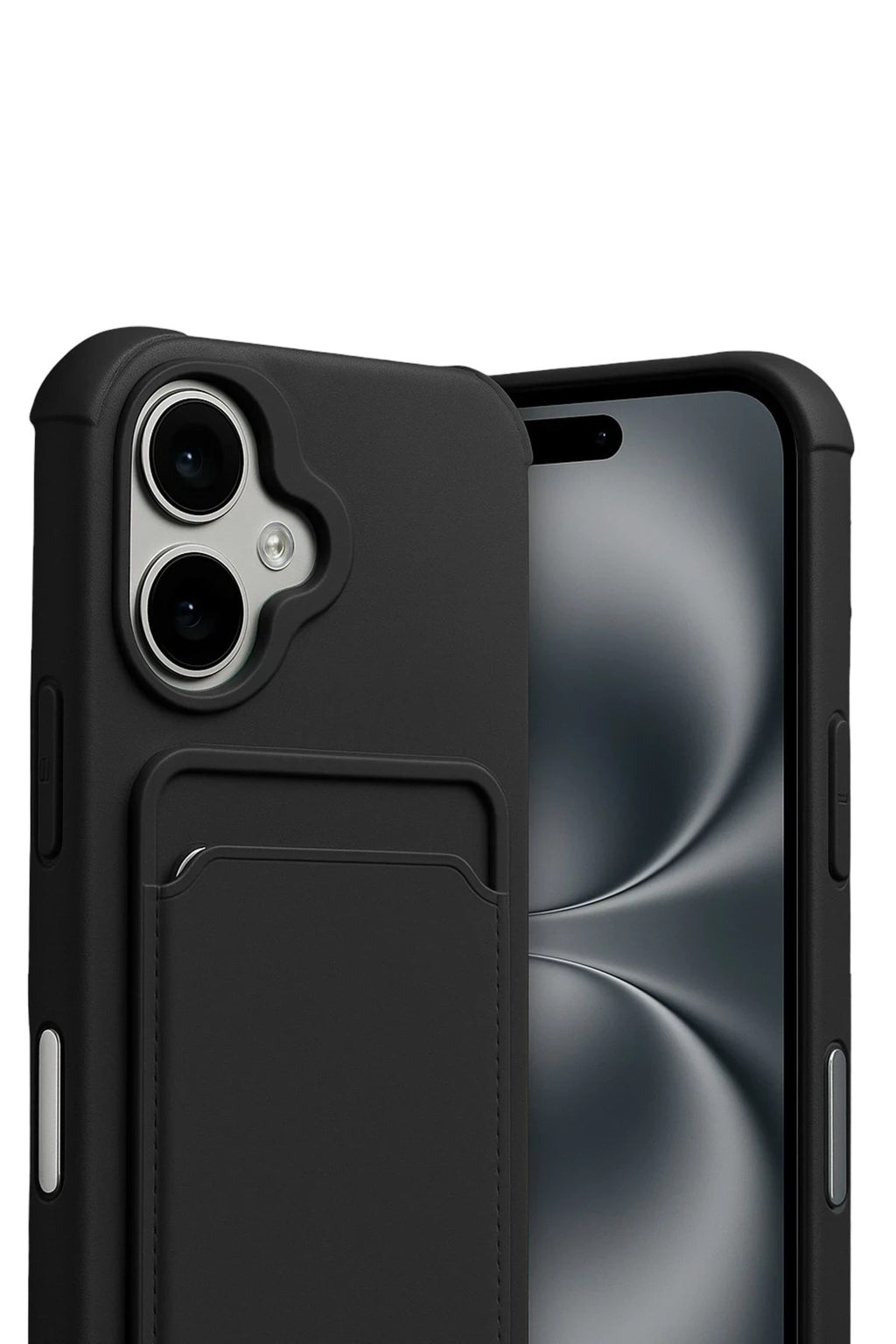 Mey İthalat® iPhone 17 Kelvin Kartvizitli Silikon - Siyah
