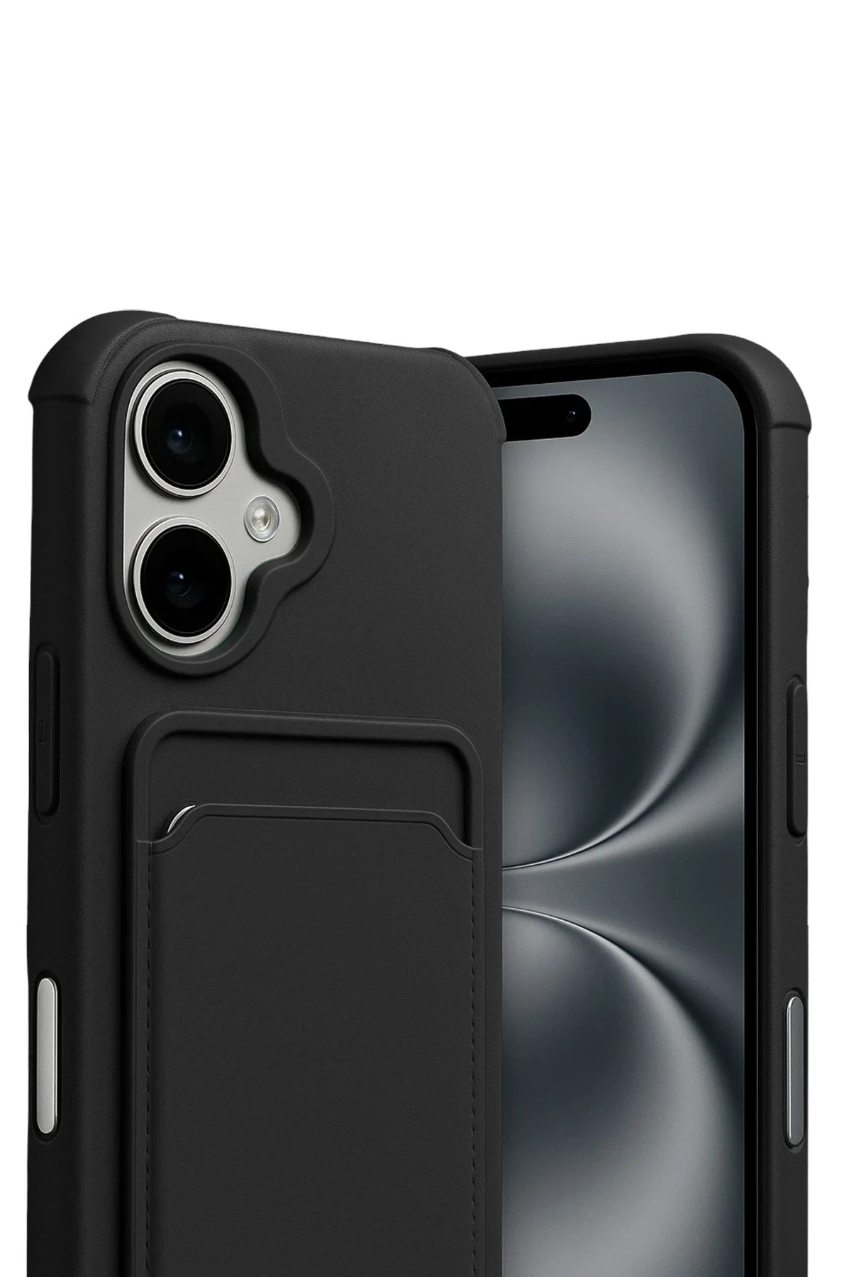 Mey İthalat® iPhone 17 Kelvin Kartvizitli Silikon - Siyah