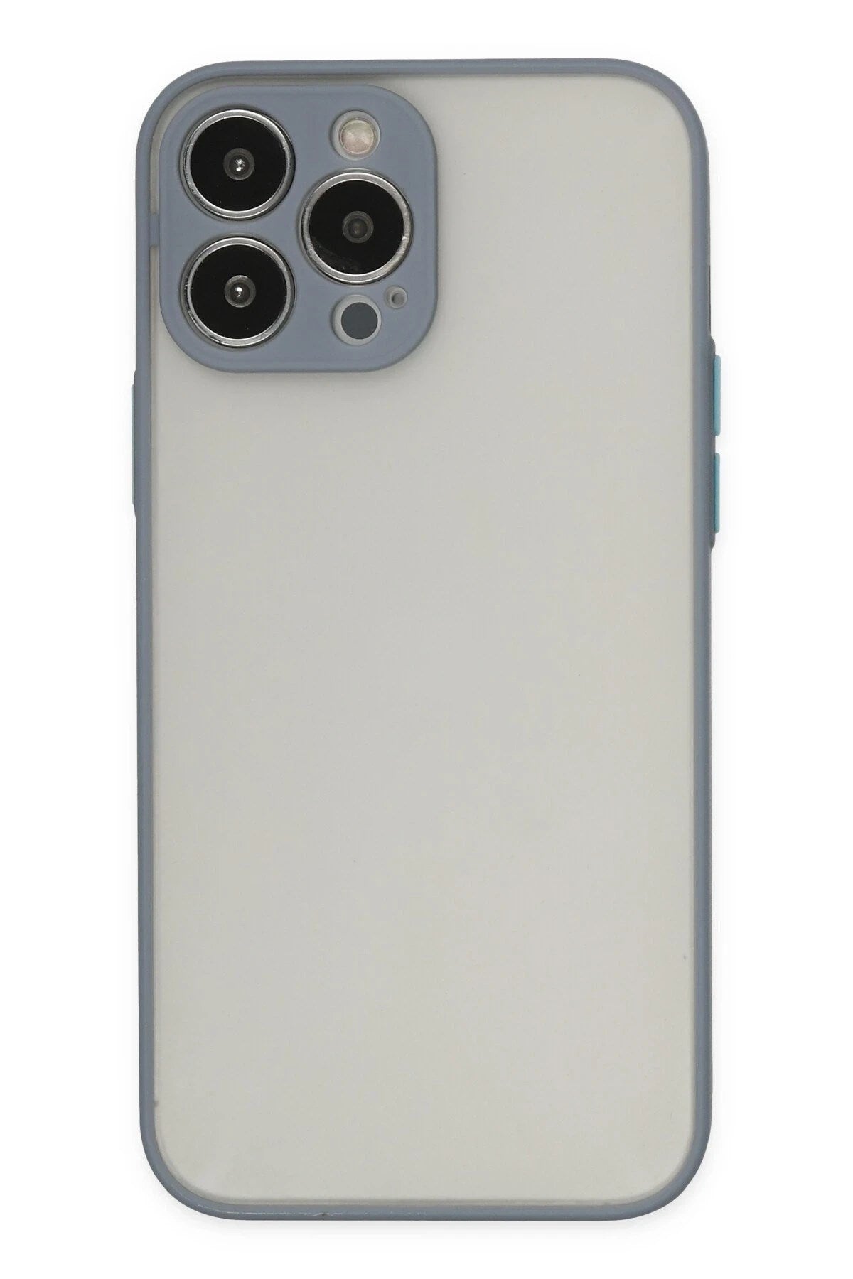 Mey İthalat® iPhone 15 Pro Max Kılıf Montreal Silikon Kapak - Gri