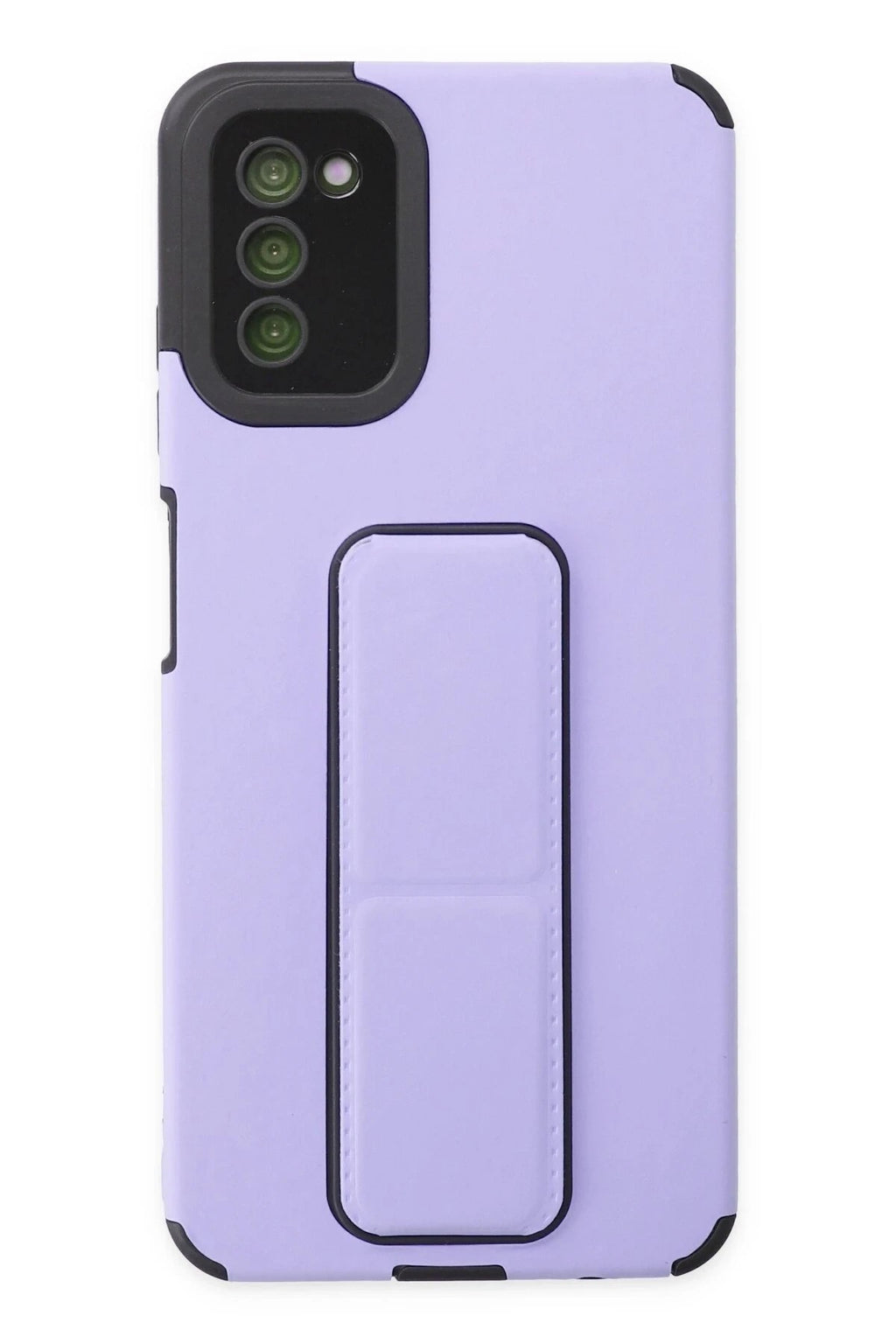 Mey İthalat® Samsung Galaxy A03S Kılıf Mega Standlı Silikon - Lila