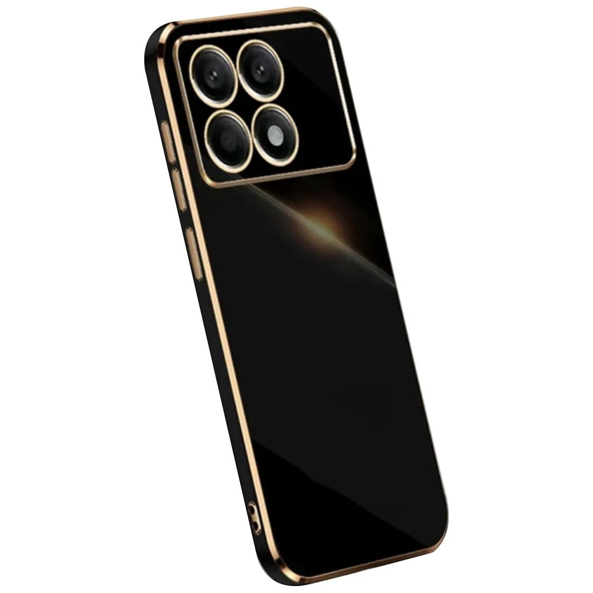 Mey İthalat® Poco X6 Pro Kılıf Volet Silikon - Siyah