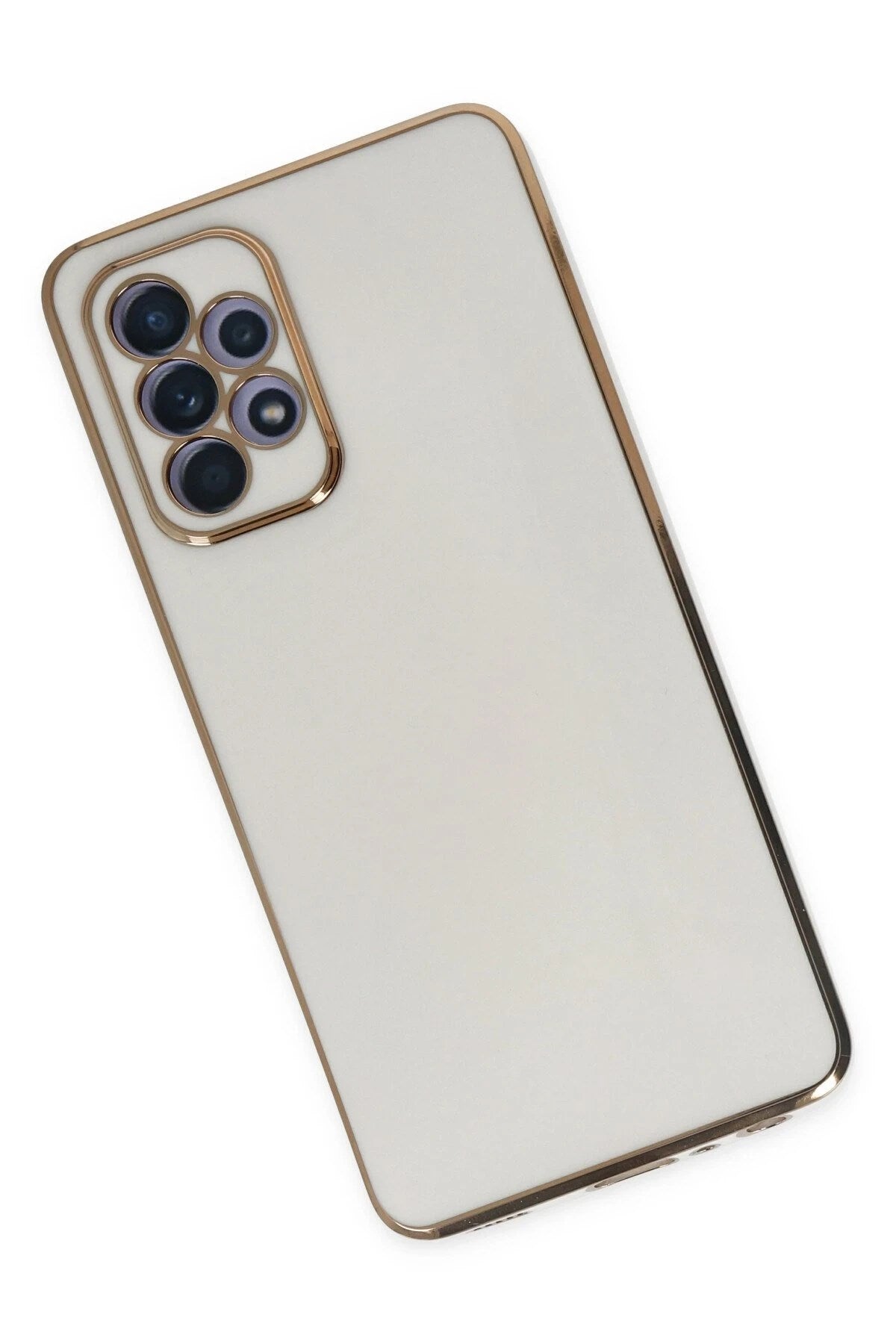 Mey İthalat® Samsung Galaxy A52 Kılıf Volet Silikon - Beyaz