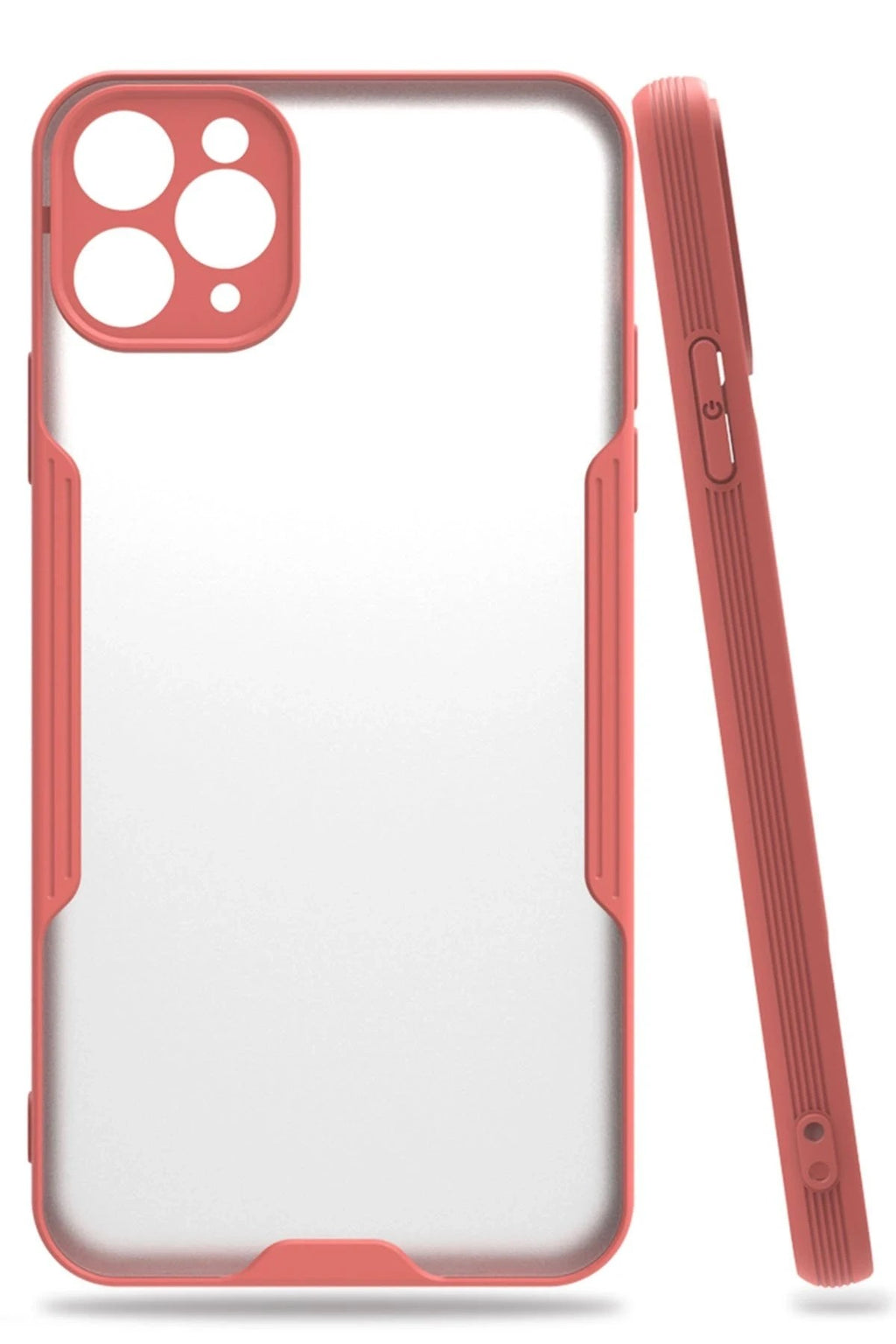 Mey İthalat® iPhone 11 Pro Max Kılıf Platin Silikon - Pembe