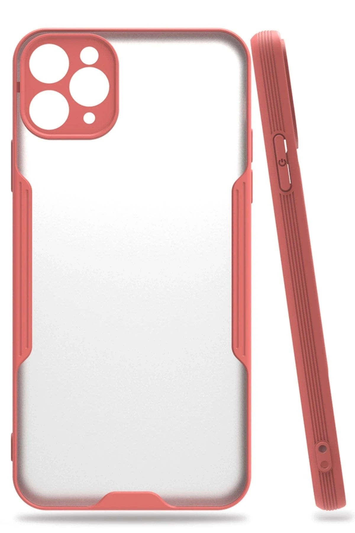 Mey İthalat® iPhone 11 Pro Max Kılıf Platin Silikon - Pembe