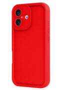 Mey İthalat® iPhone 16 Kılıf Viera Silikon - Kırmızı