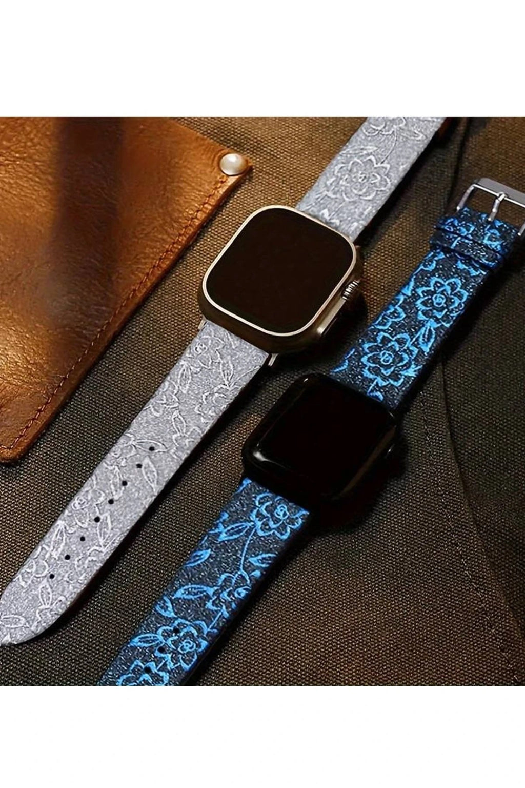 Mey İthalat® Watch 38mm Creeper Desenli Kordon - Pembe