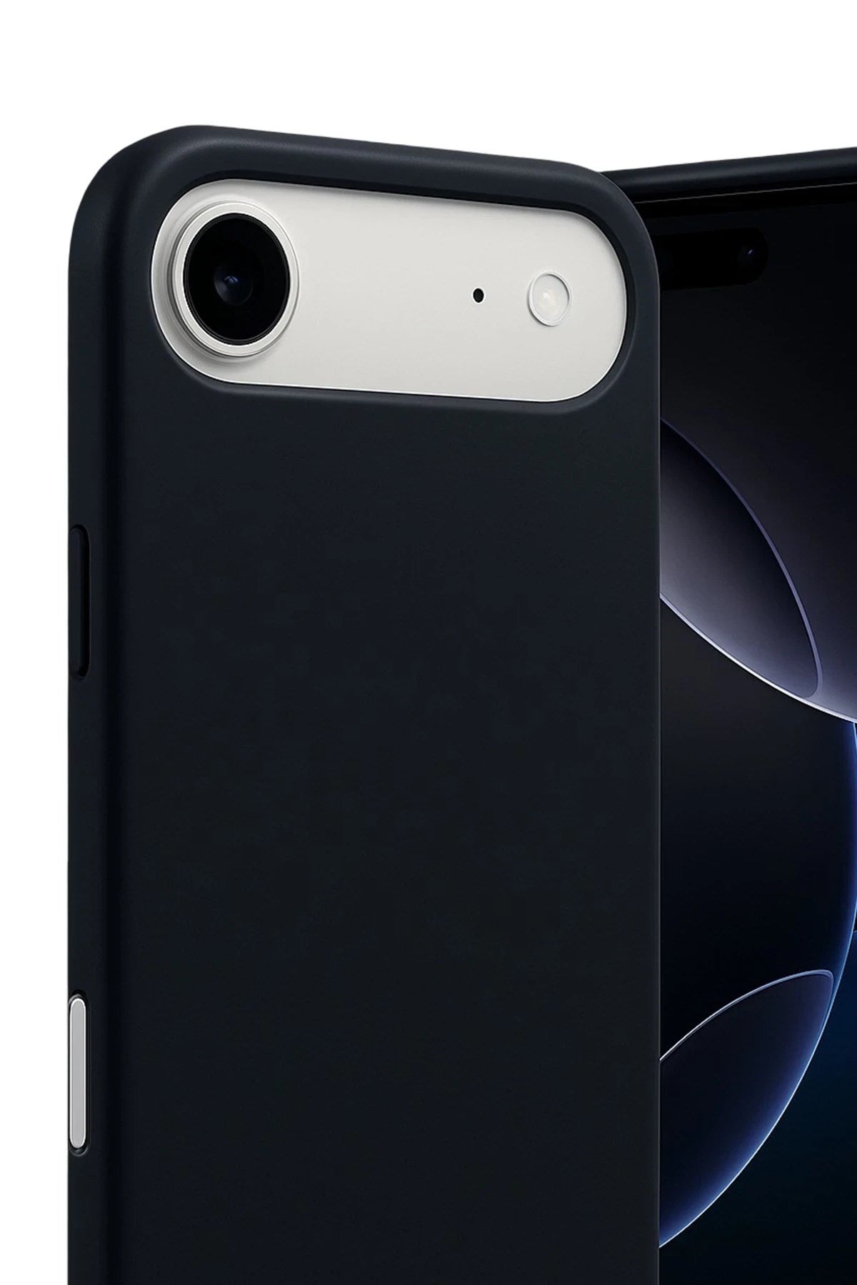 Mey İthalat® iPhone 17 Air Nano içi Kadife Silikon - Siyah