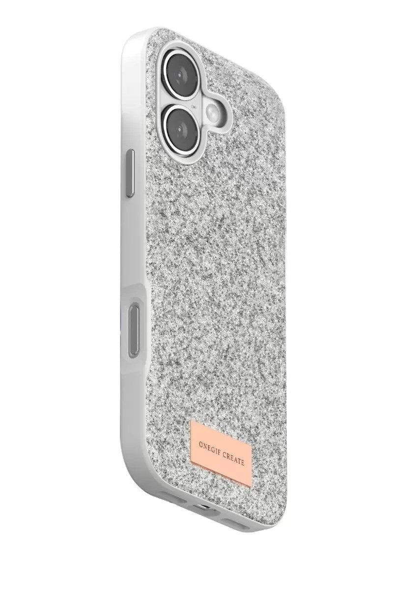 Mey İthalat® iPhone 17 Bright Simli Kapak - Beyaz