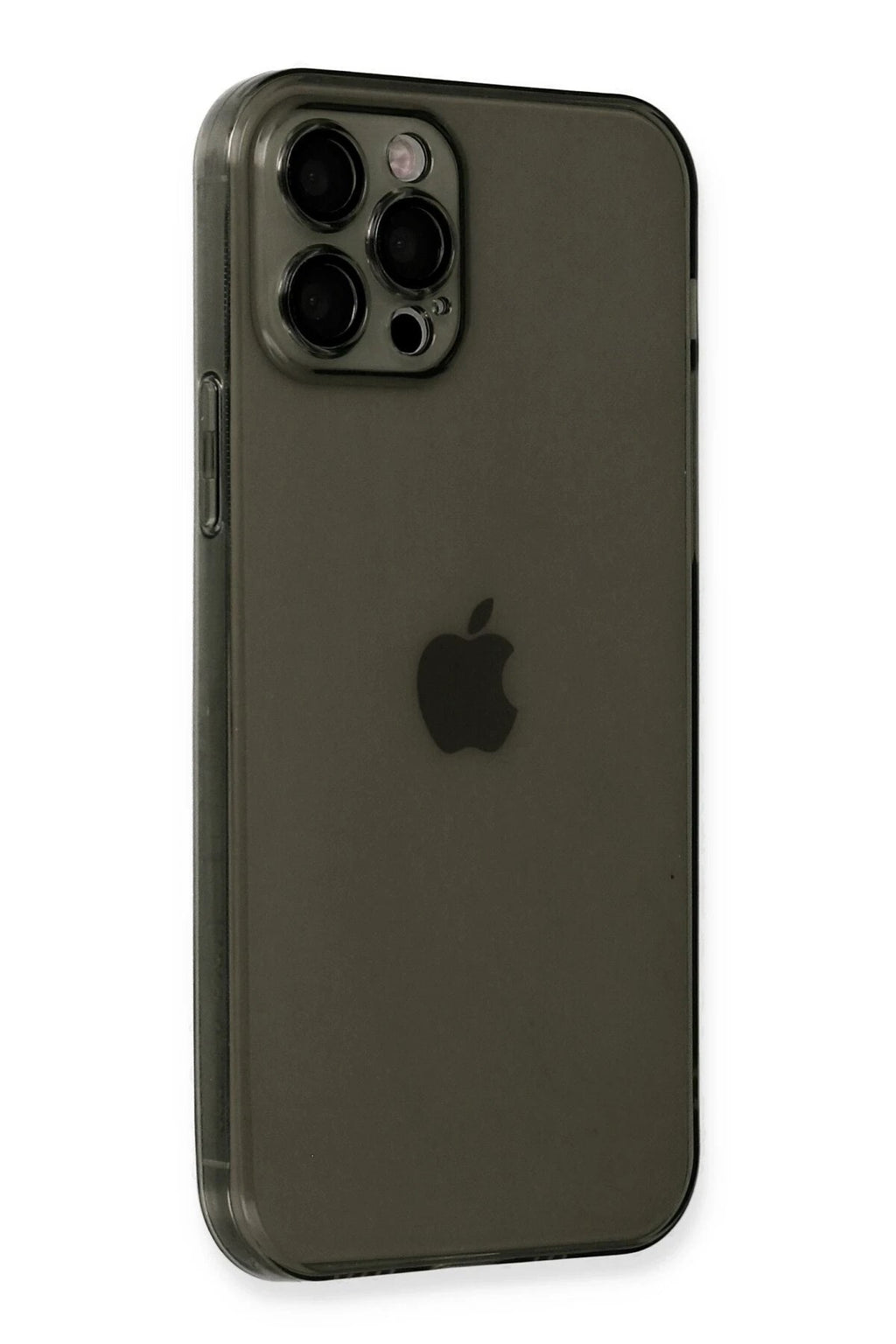 Mey İthalat® iPhone 12 Pro Max Kılıf Fly Lens Silikon - Siyah