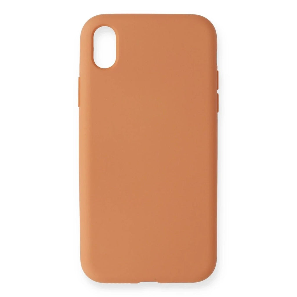Mey İthalat® iPhone XR Kılıf Nano içi Kadife Silikon - Turuncu