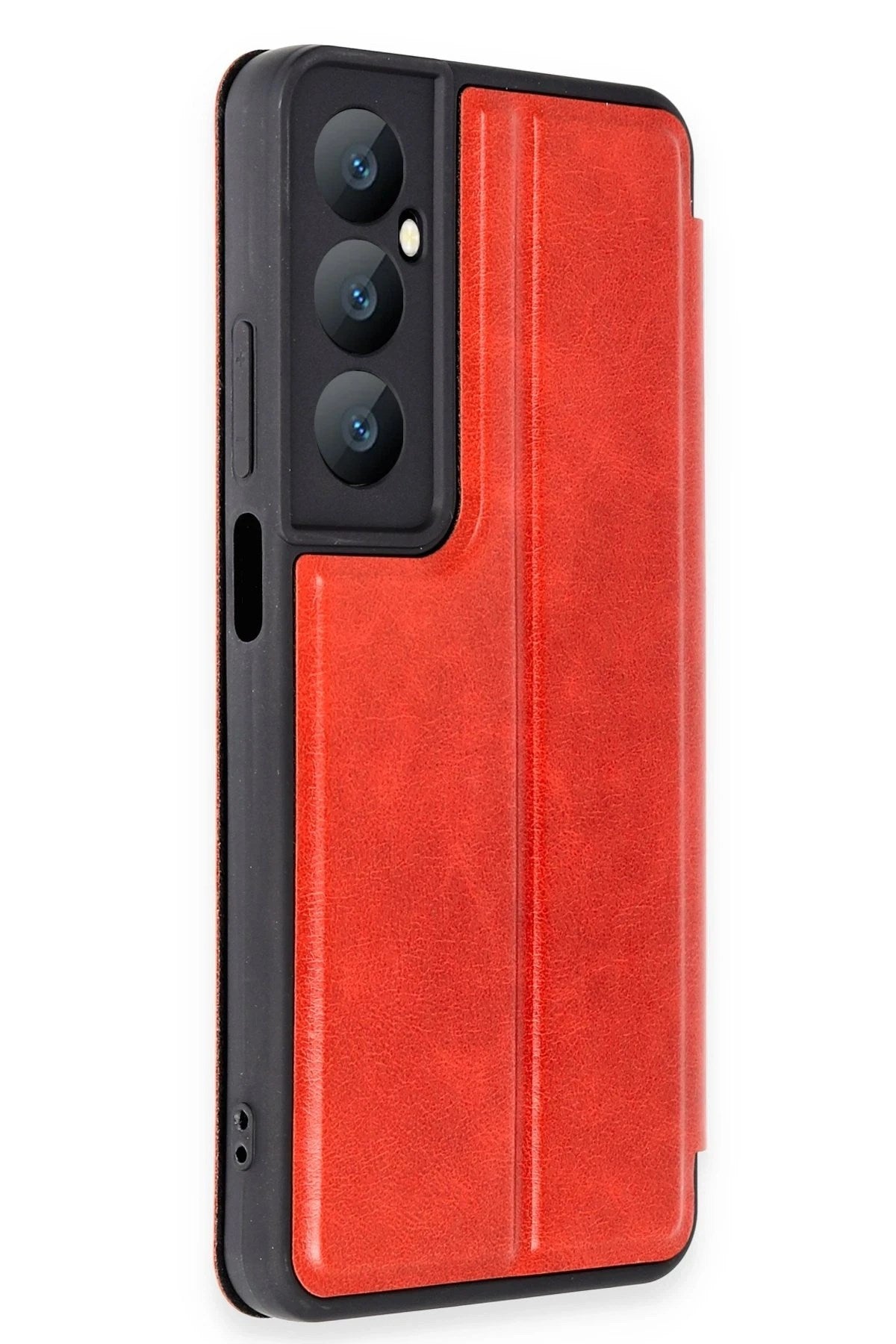 Mey İthalat® Realme C65 Kılıf Flip Cover - Kırmızı