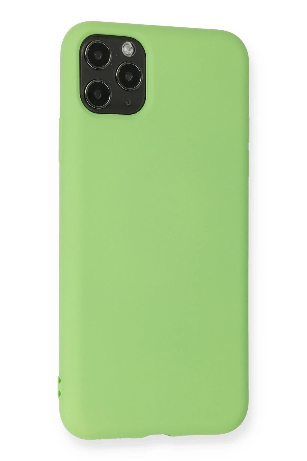 Mey İthalat® iPhone 11 Pro Max Kılıf Nano içi Kadife Silikon - Yeşil