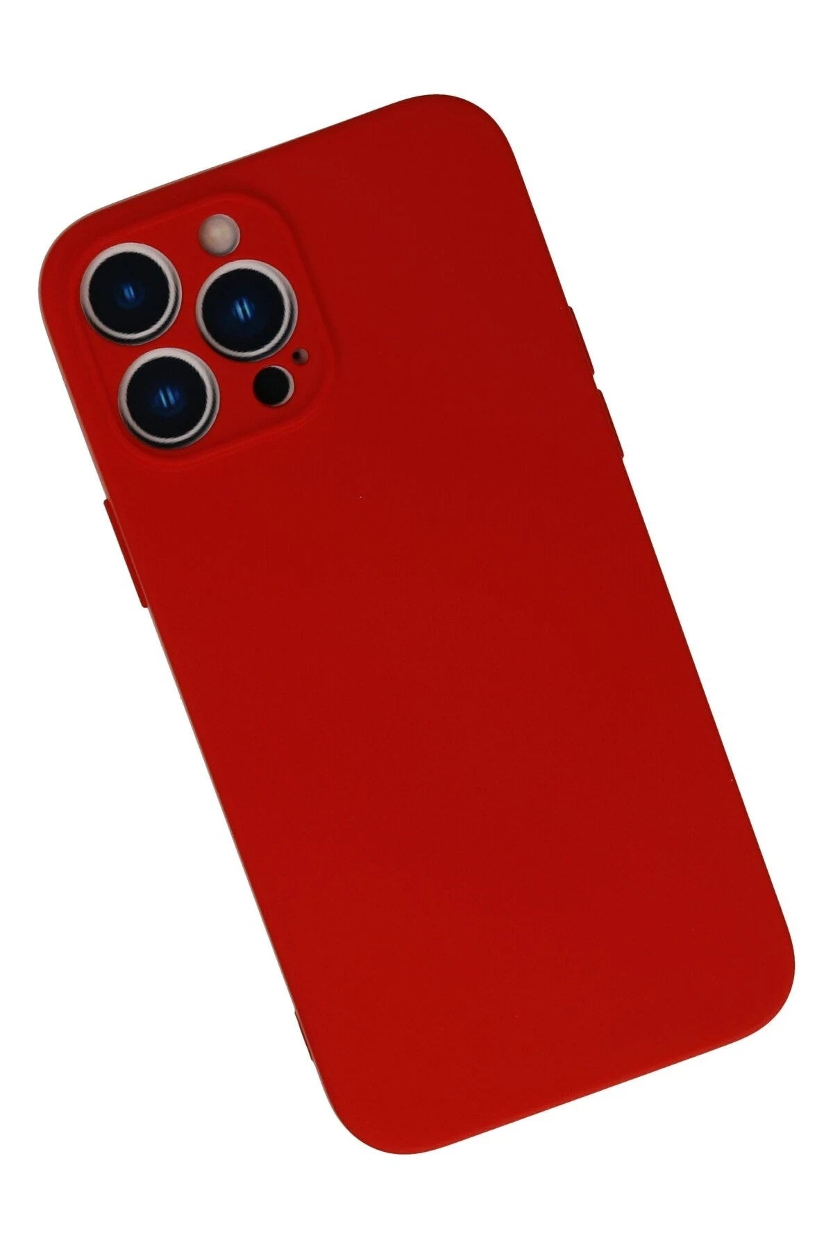 Mey İthalat® iPhone 13 Pro Max Kılıf Nano içi Kadife Silikon - Kırmızı