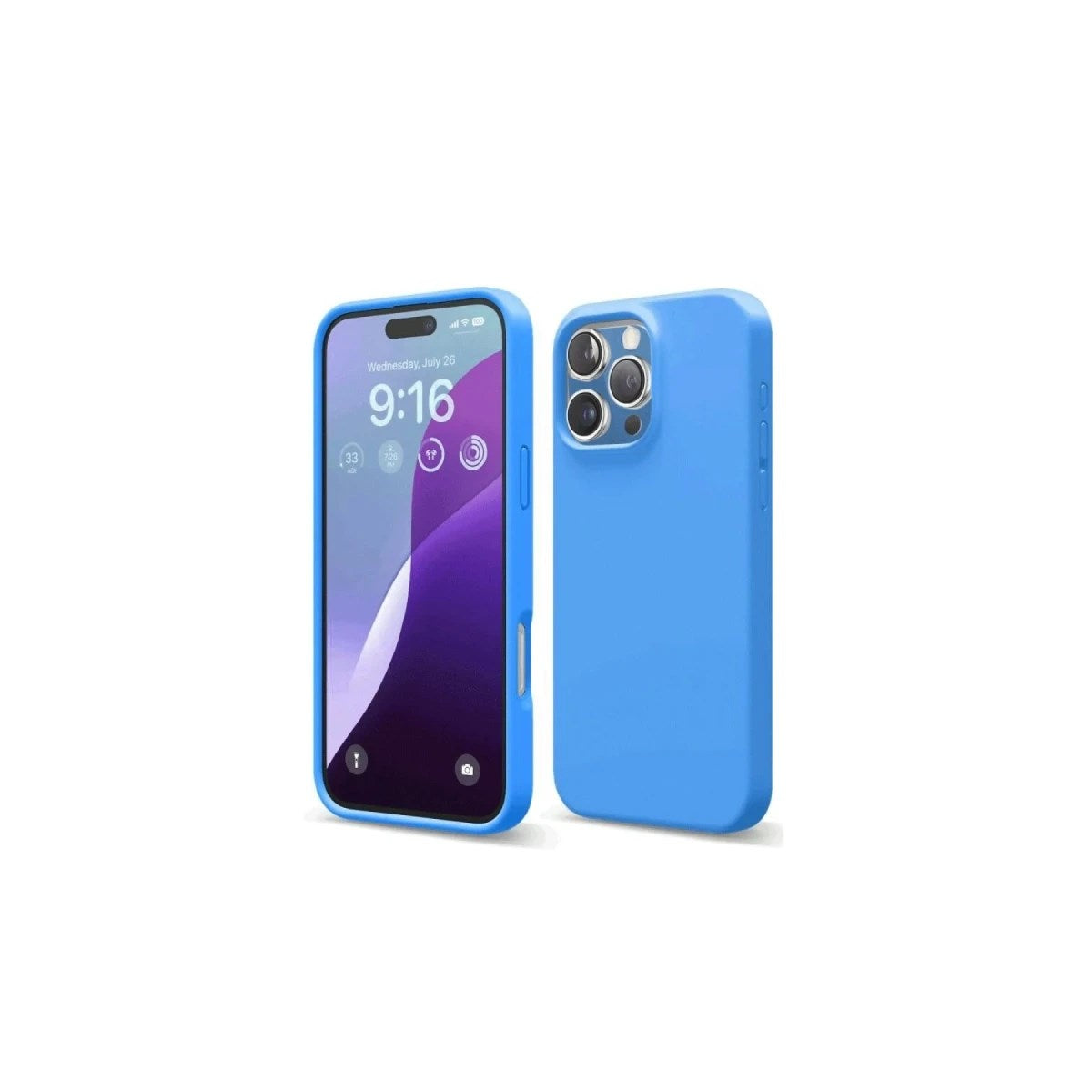 Mey İthalat® iPhone 16 Pro Max Kılıf First Silikon - Mavi