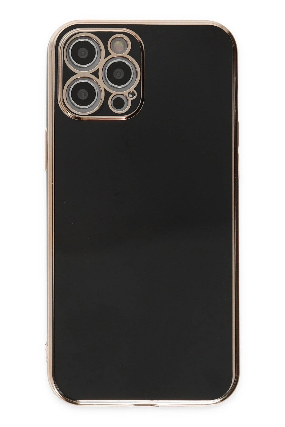 Mey İthalat® iPhone 12 Pro Max Kılıf Volet Silikon - Siyah
