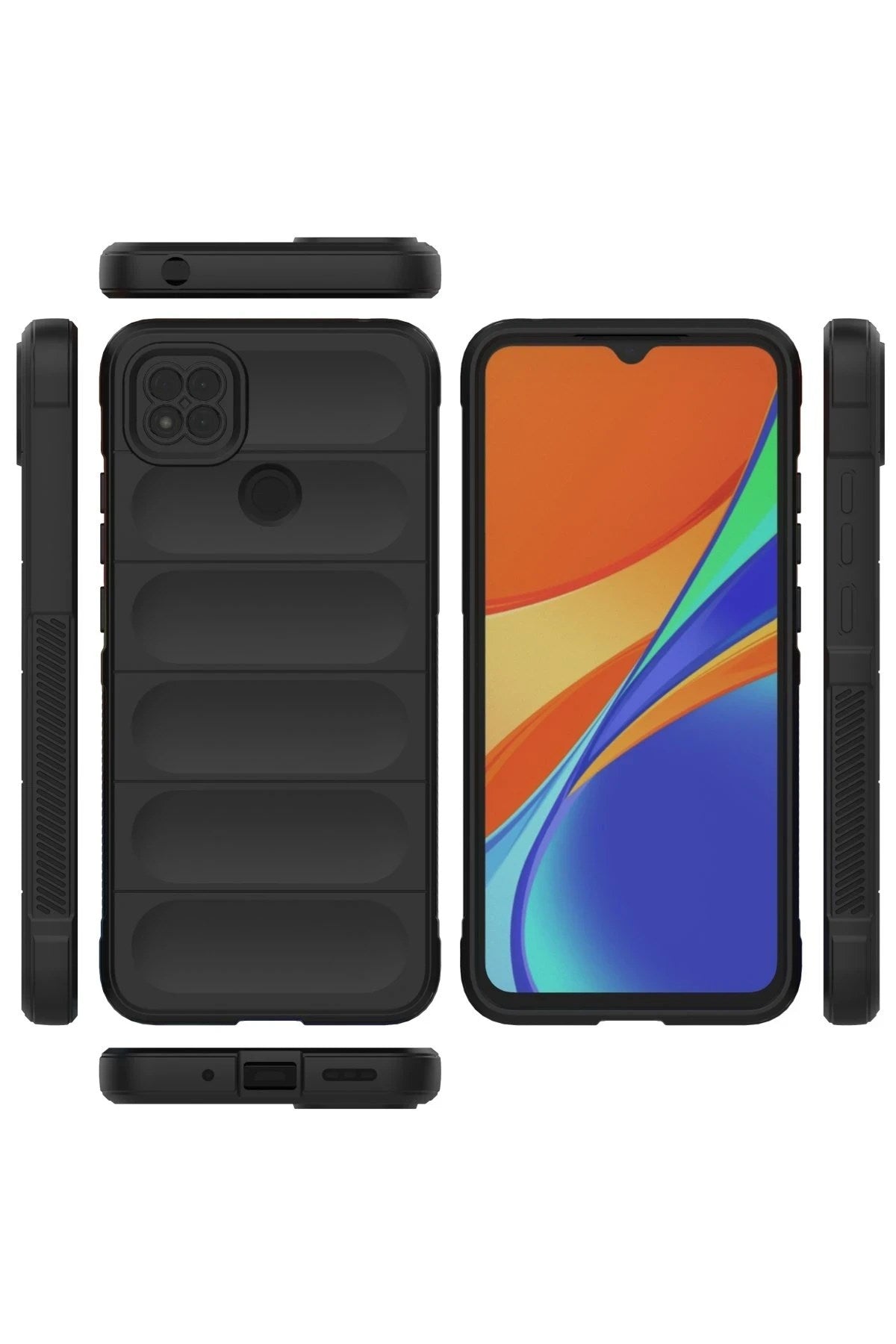 Mey İthalat® Redmi 9C Kılıf Optimum Silikon - Siyah