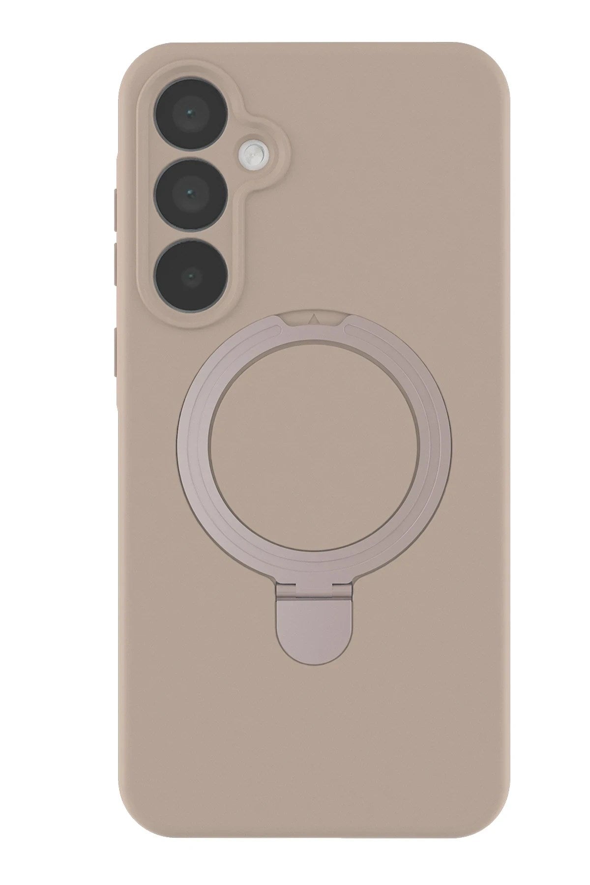 Mey İthalat® Samsung Galaxy A55 5G Regal Magsafe Standlı Kapak - Çöl Titanyum