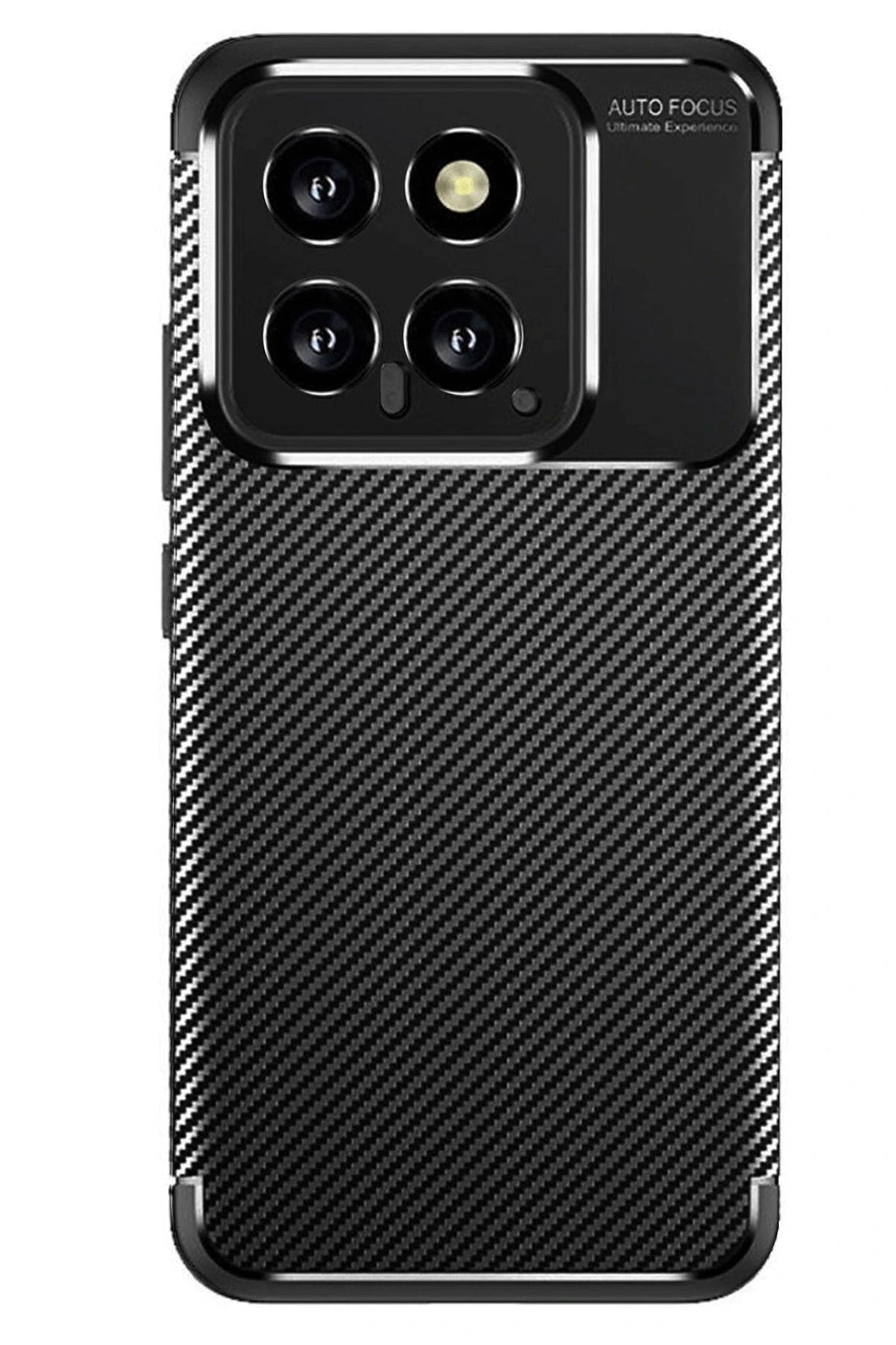 Mey İthalat® Mi 14T Kılıf Auto Focus Karbon Kapak - Siyah