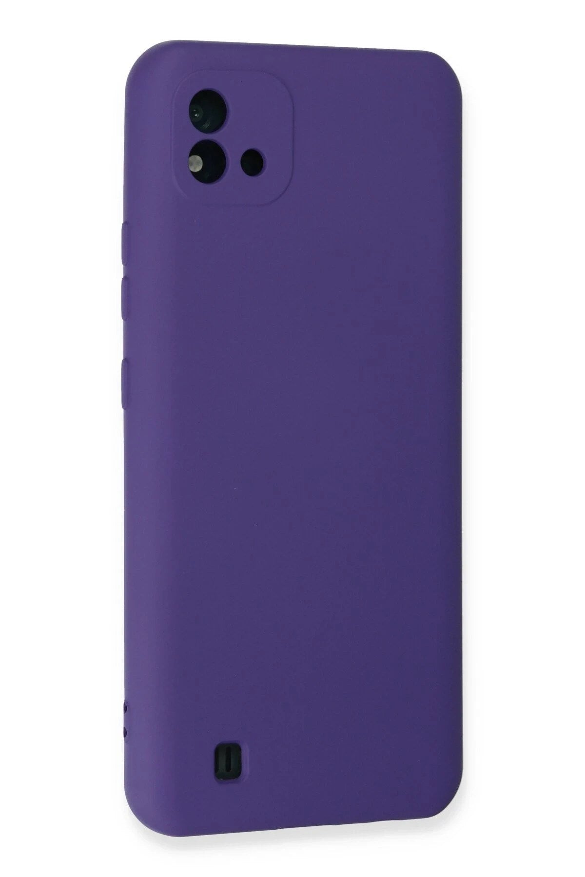 Mey İthalat® Realme C11 2021 Kılıf Nano içi Kadife Silikon - Mor