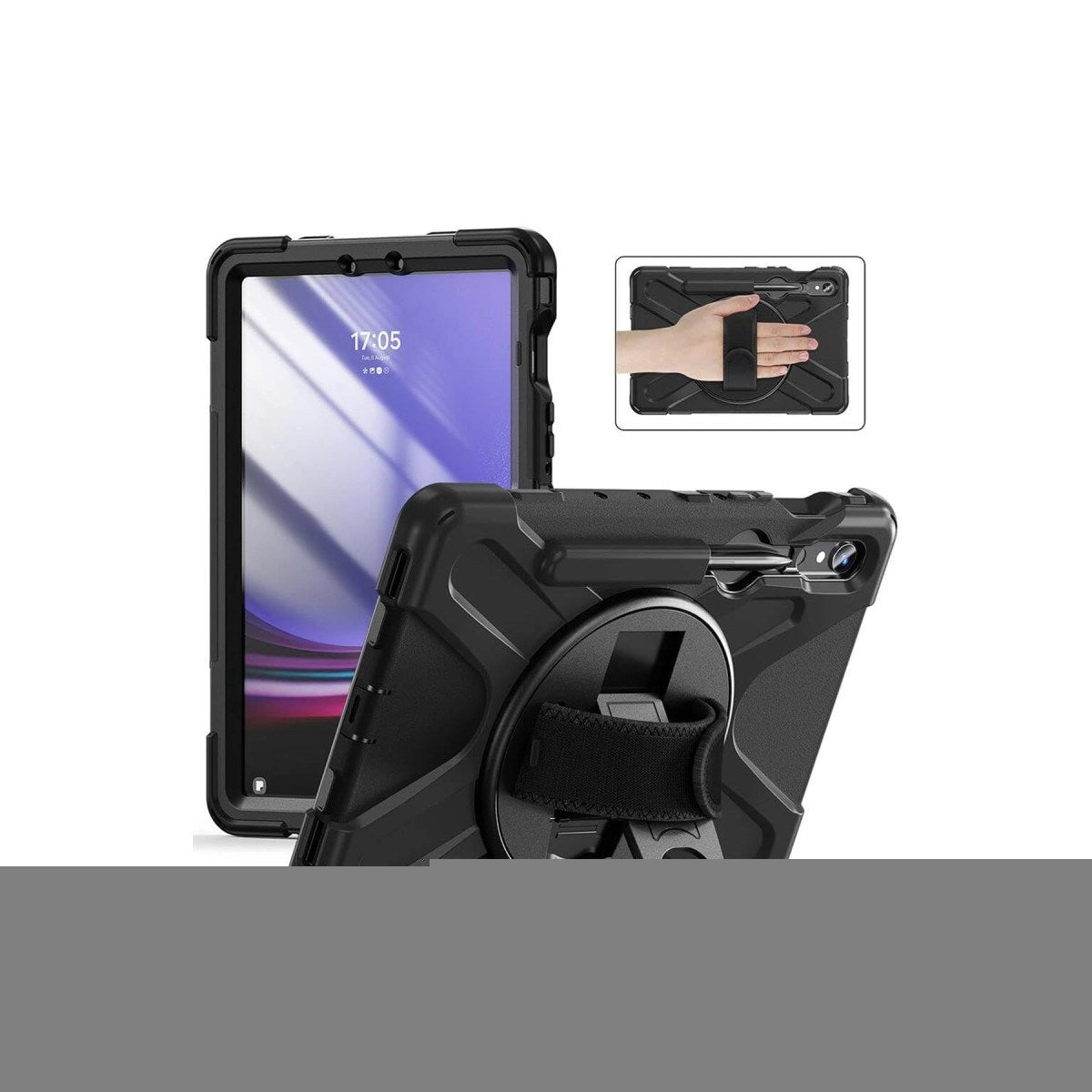 Mey İthalat® Samsung Galaxy X730 Tab S11 Kılıf Amazing Tablet Kapak - Siyah