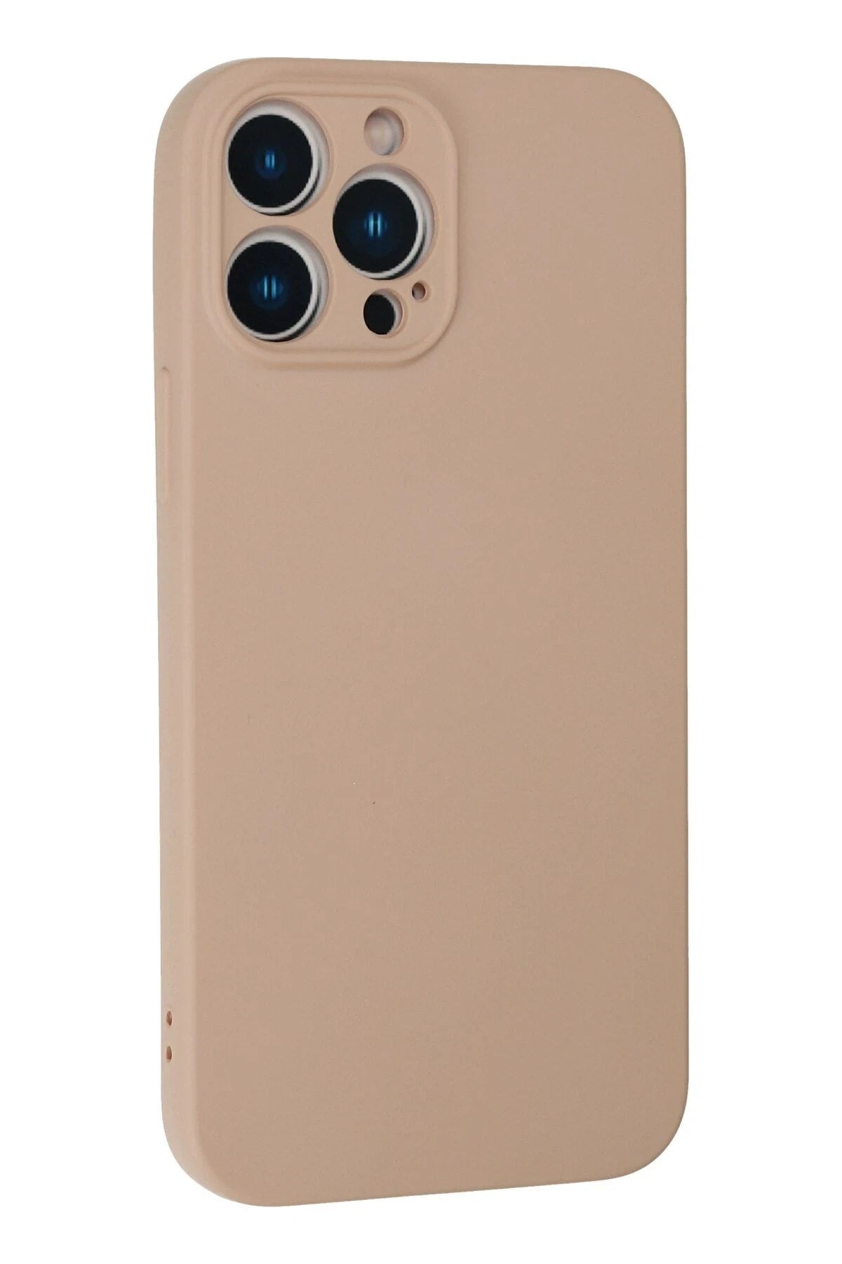 Mey İthalat® iPhone 13 Pro Kılıf Nano içi Kadife Silikon - Pudra