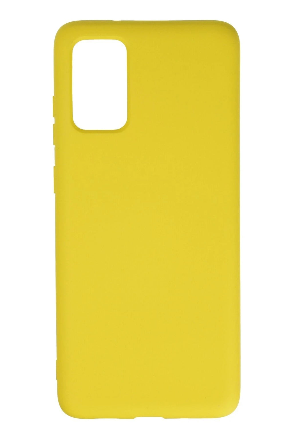 Mey İthalat® Samsung Galaxy S20 Plus Kılıf Nano içi Kadife Silikon - Sarı