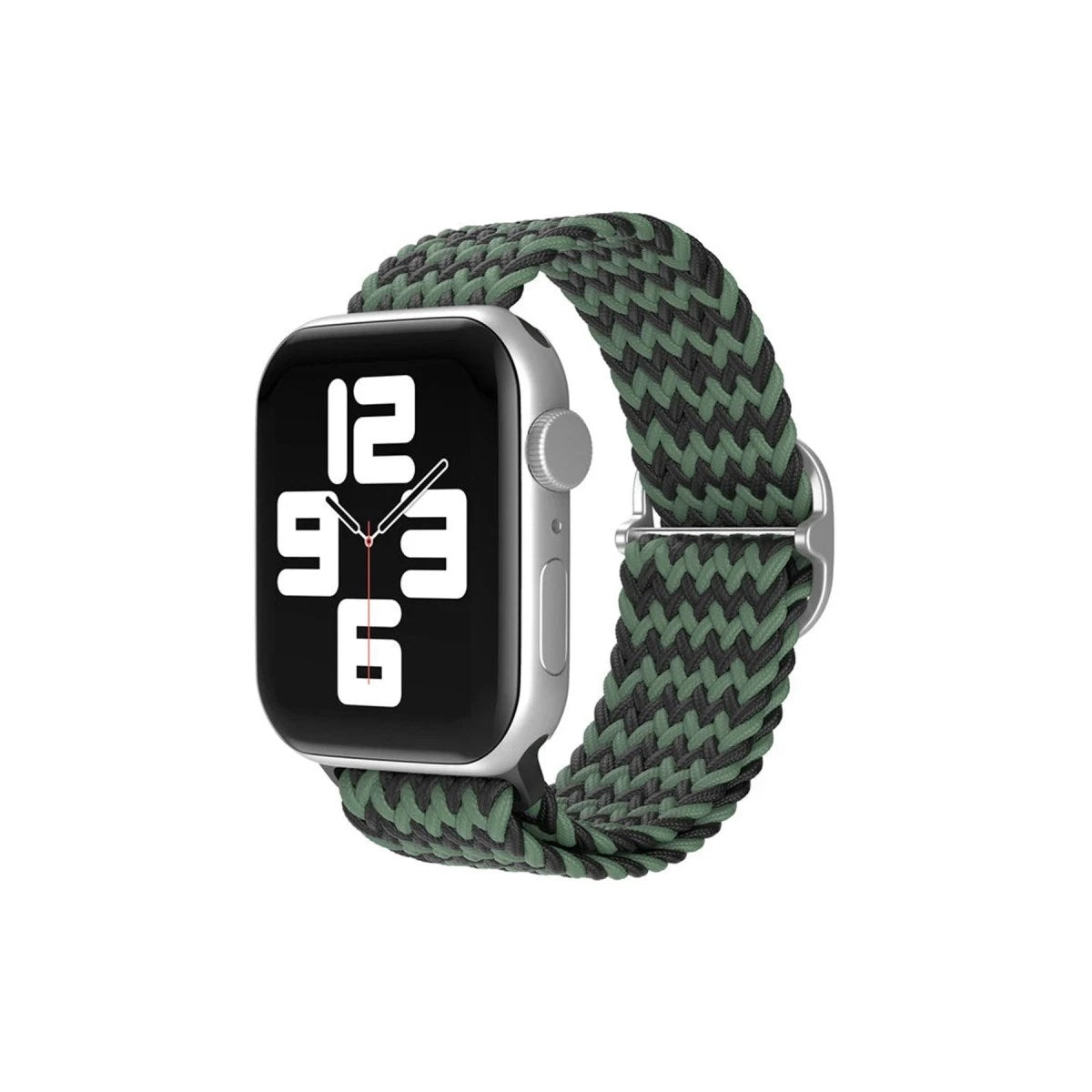 Mey İthalat® Watch 38mm Star Kordon - Zigzag Yeşil-Siyah
