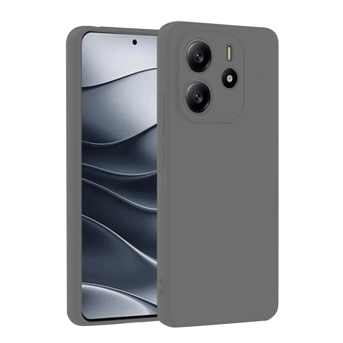 Mey İthalat® Redmi Note 14 4G Kılıf First Silikon - Gri