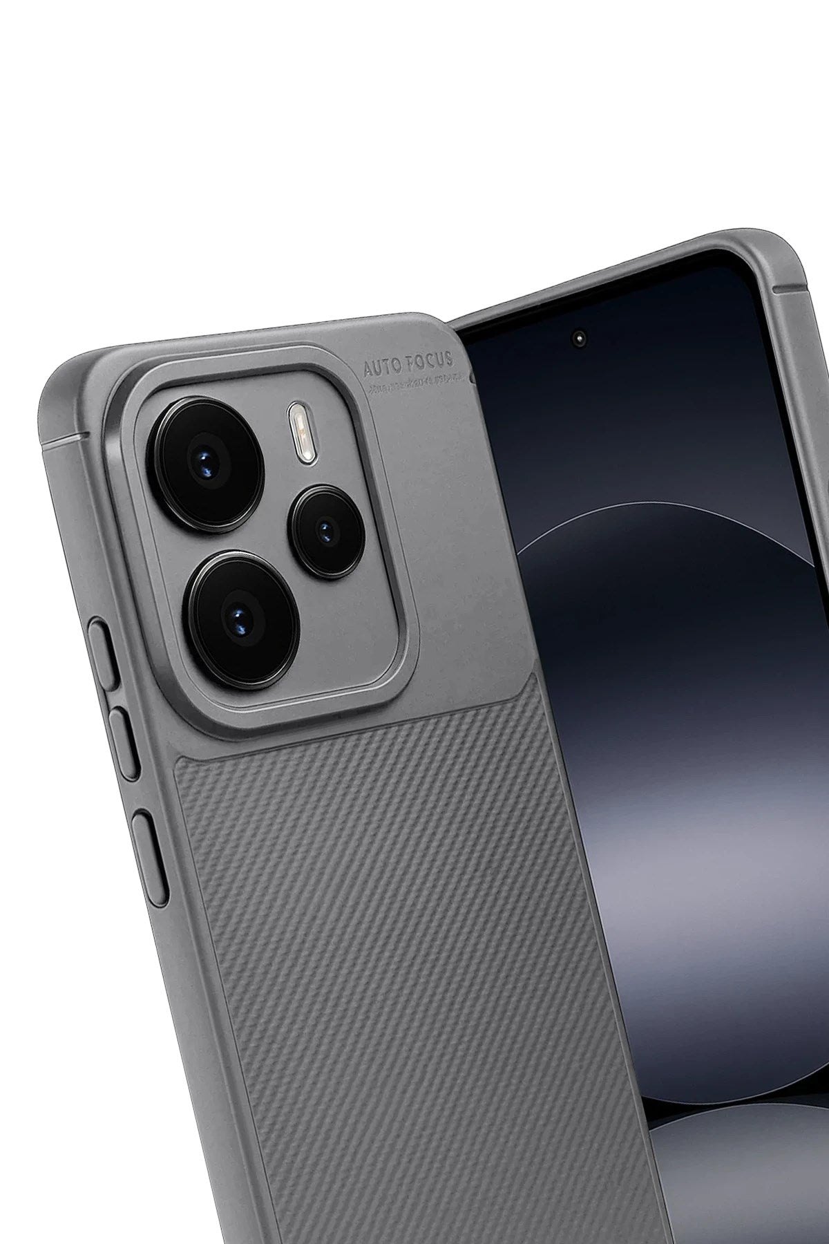 Mey İthalat® Note 14 5G Auto Focus Karbon Kapak - Gri