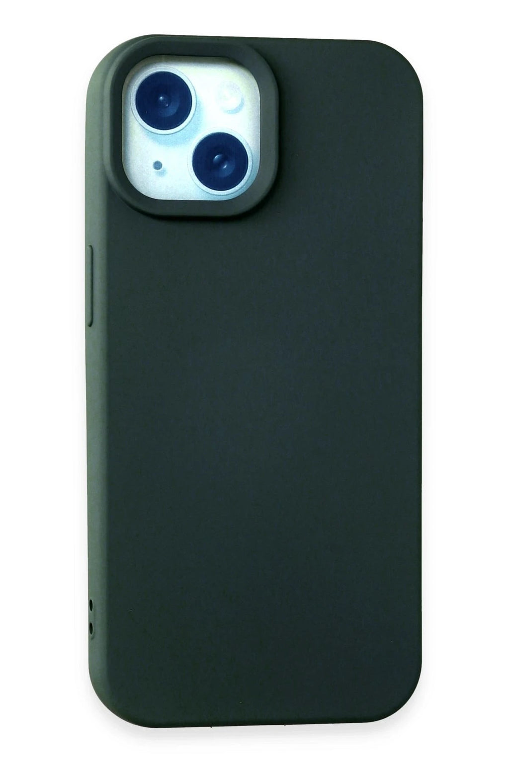 Mey İthalat® iPhone 15 Kılıf Nano içi Kadife Silikon - Koyu Yeşil