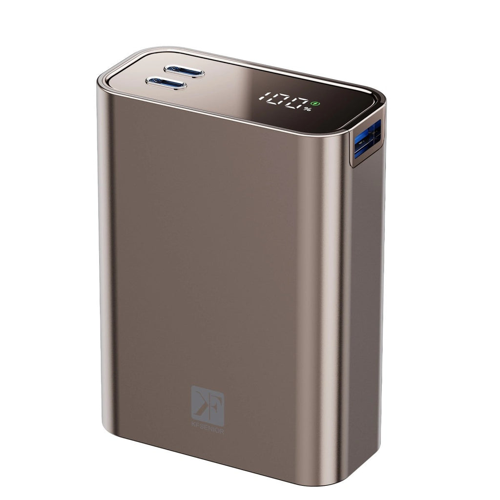 Mey İthalat® PW501 20.000 mAh Dijital Göstergeli 2 Adet 45W Type-C ve 22.5W USB Çıkışlı Şarj PD Hızlı Şarj Powerbank - Titanyum